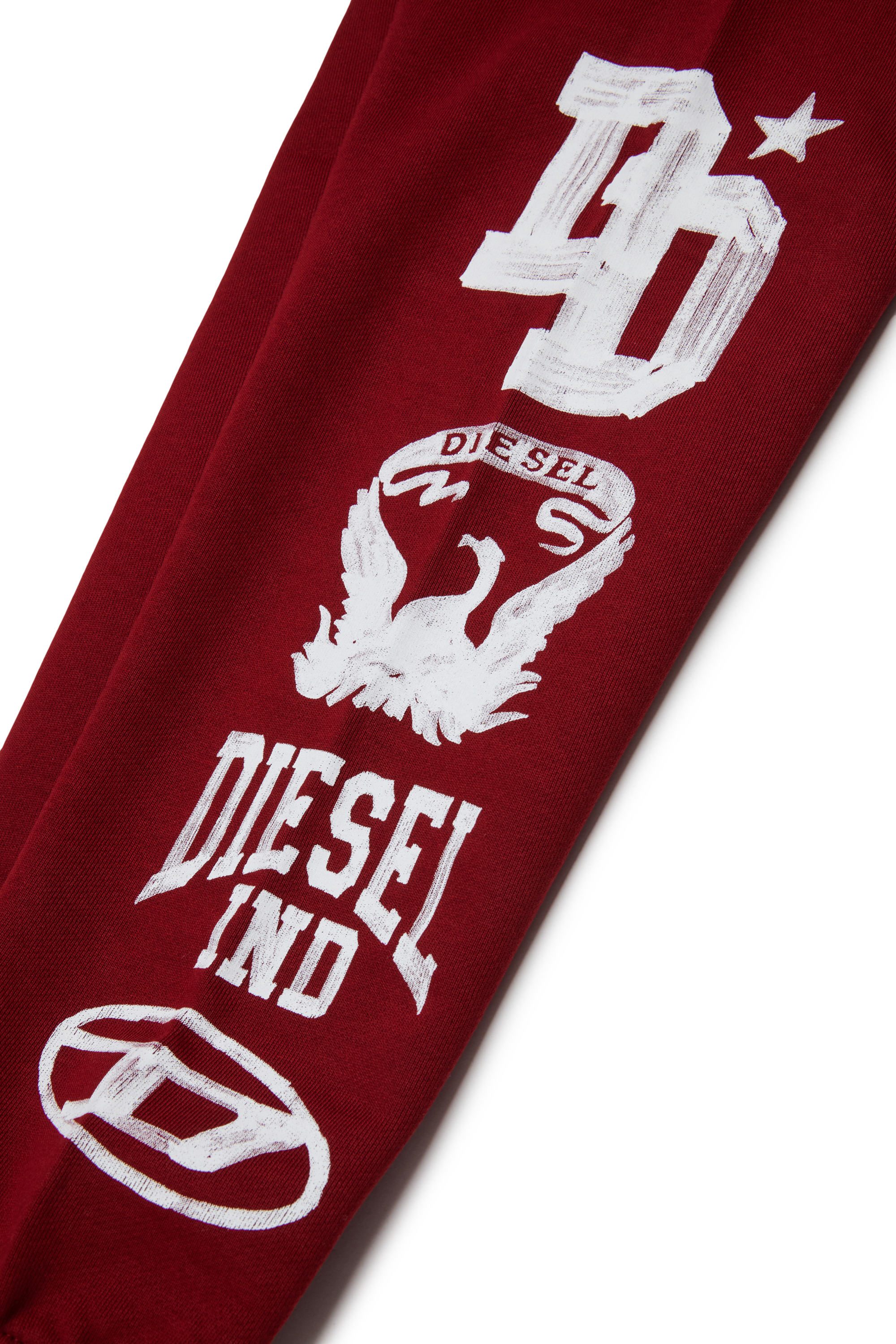Diesel - PBUNDY, Herren Sweatpants mit Logos im College-Stil in Rot - 4