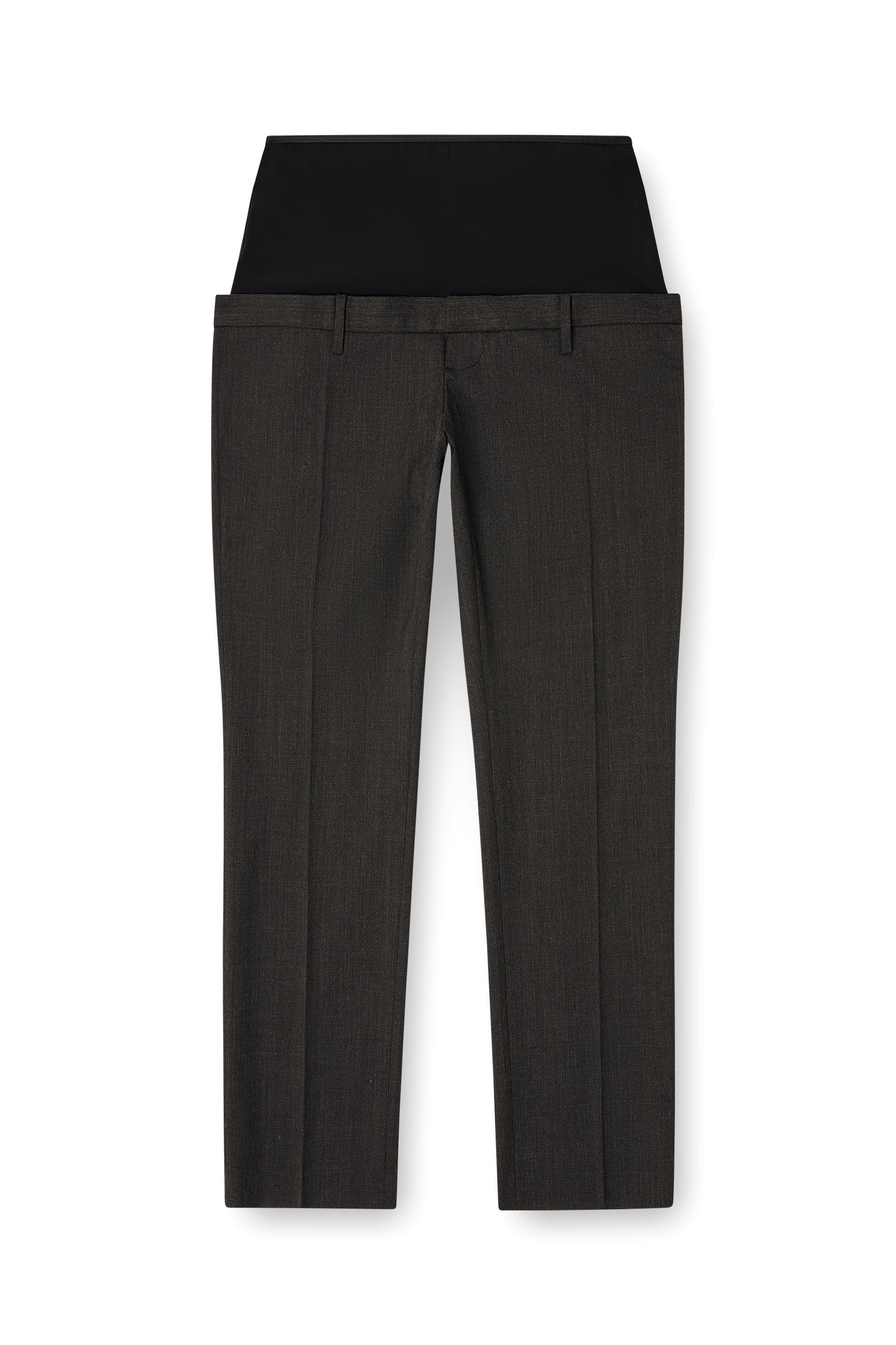 Diesel - P-AUREL-1, Pantalon en laine avec taille élastique Homme in Gris - 3