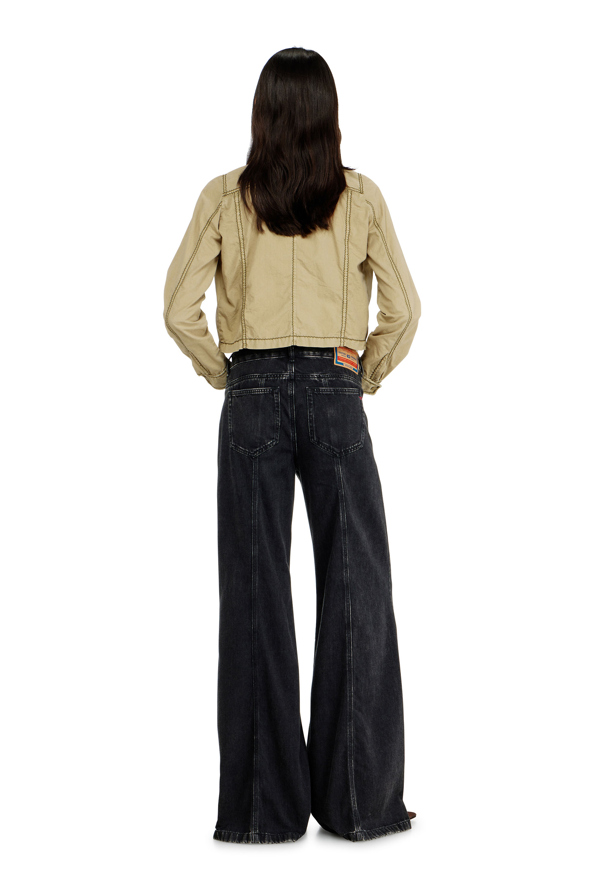 Diesel - Flare Jeans D-Akii 068HN Femme, Noir/Gris fonc&eacute; - Image 3