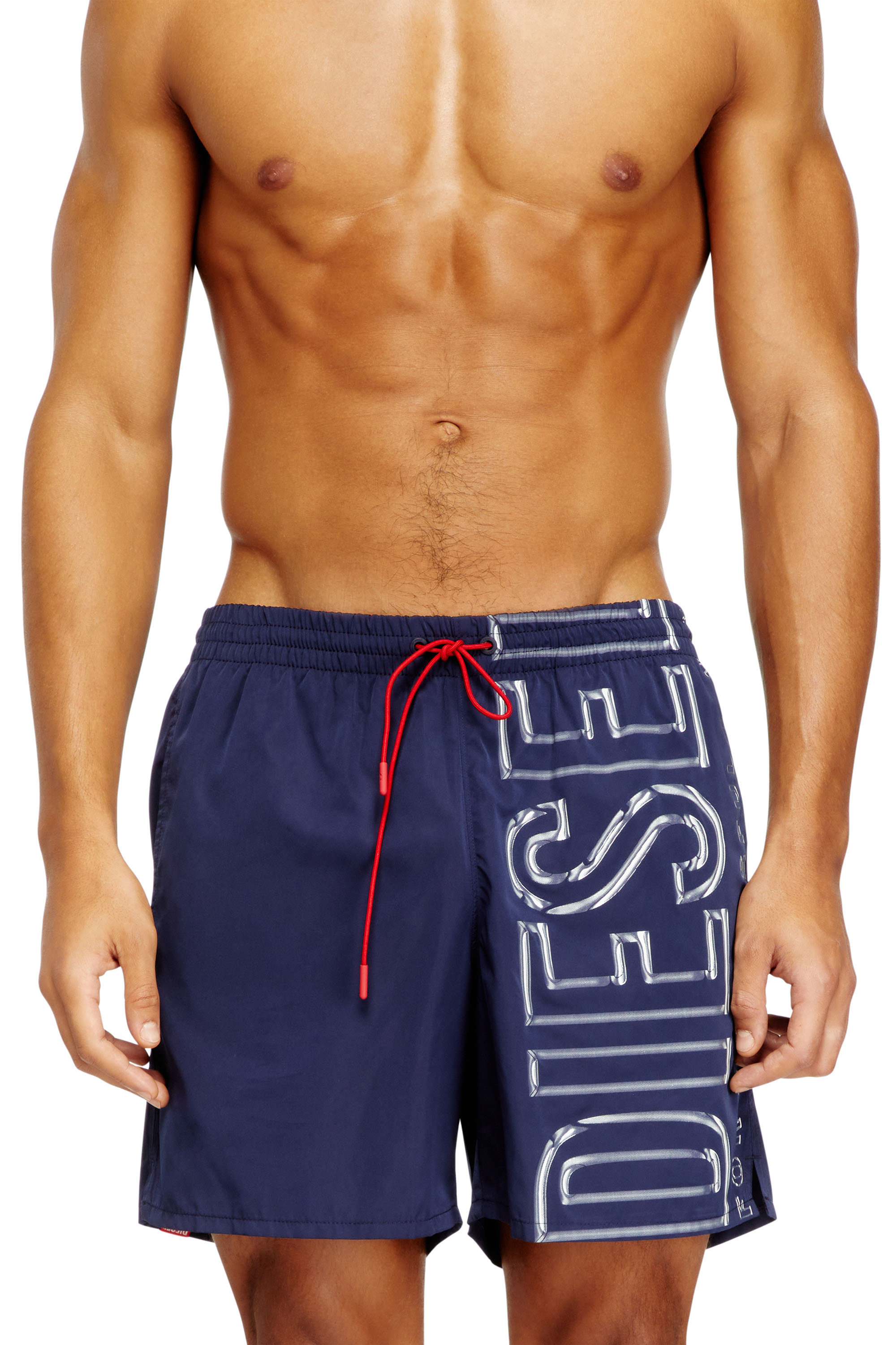 Diesel - SOCCER-41-D-CORE, Herren Badeshorts mit übergroßem Logoprint in null - 2