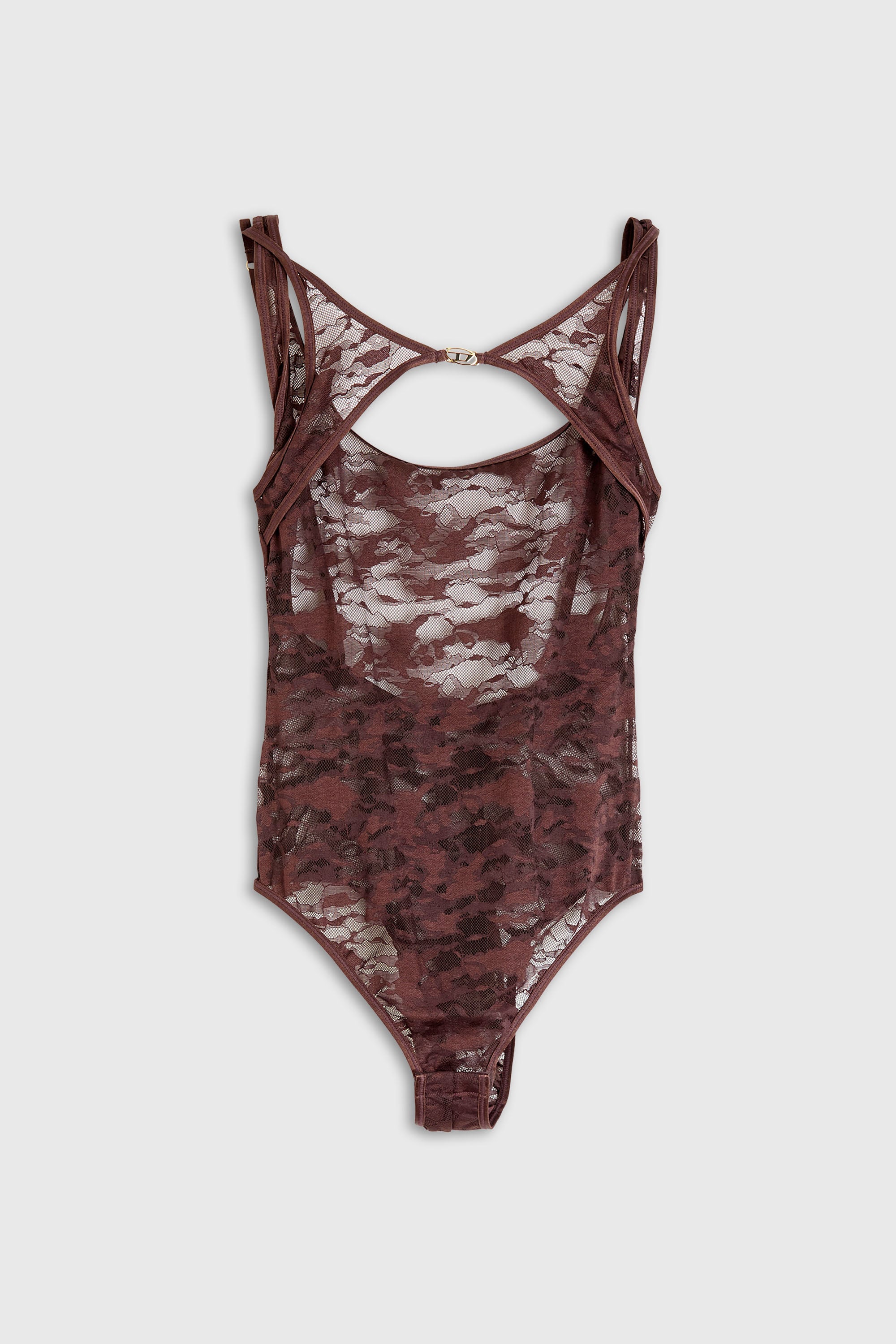 Diesel - LENA-UTLT, Body in pizzo camouflage Donna in Marrone - 2
