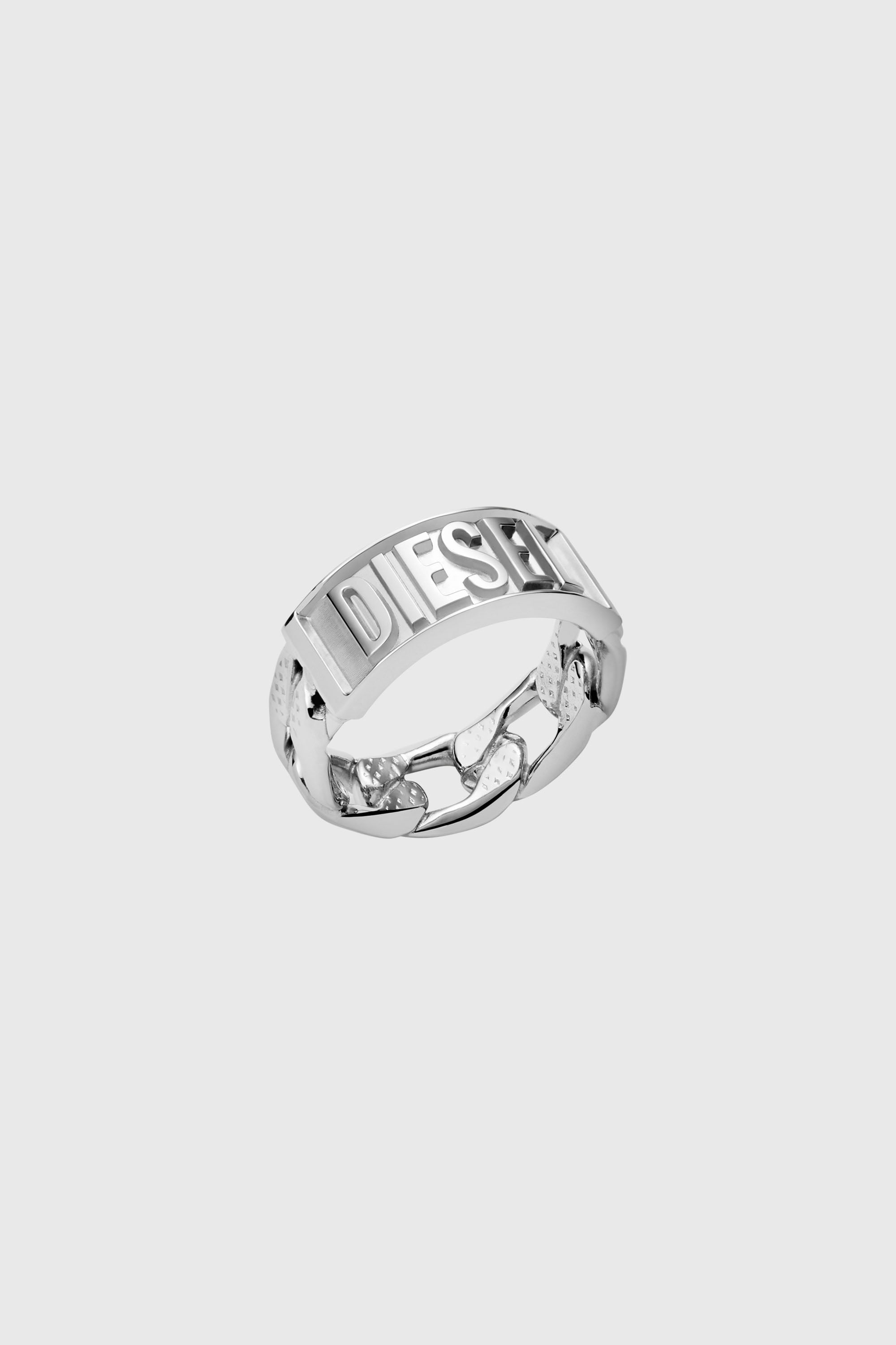 Diesel - DX1347, Bague en acier  inoxydable Homme in Gris argent&eacute; - 1