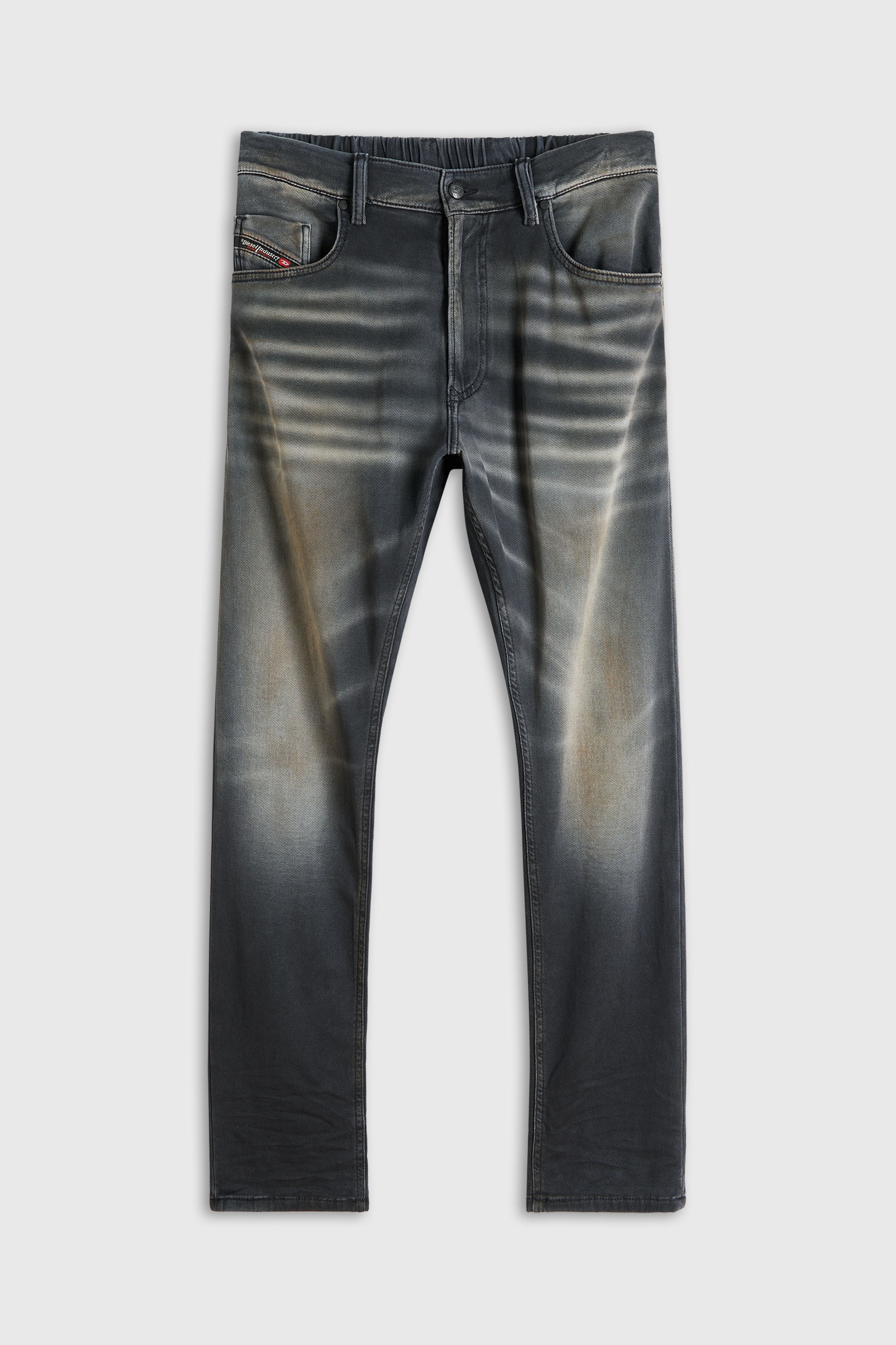 Diesel - Regular 2032 D-Krooley-BW Joggjeans&reg; 068ZQ Uomo, Nero/Grigio scuro - Image 2
