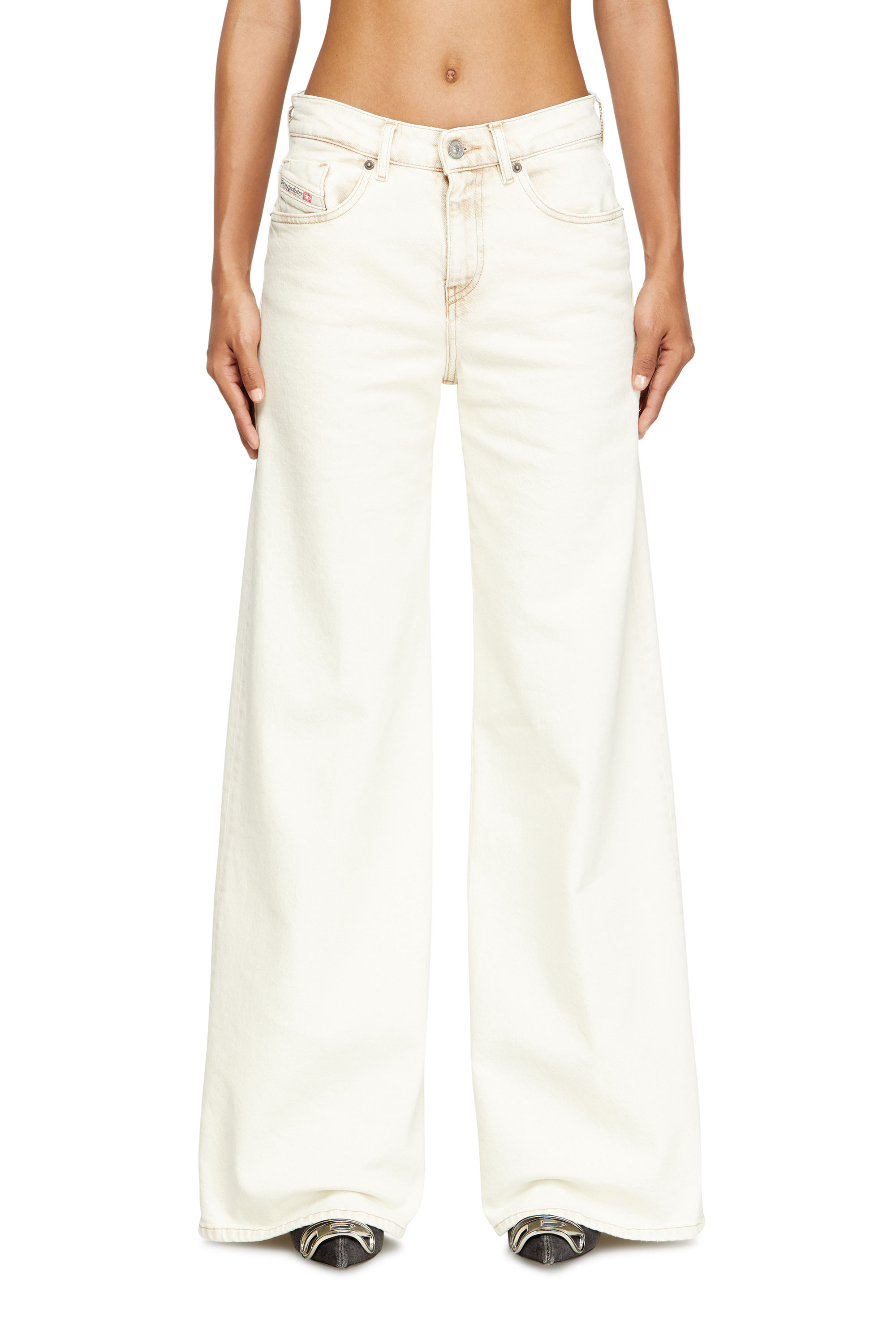 Diesel - Flare Jeans 1978 D-Akemi 09M70 Femme, Blanc - Image 1