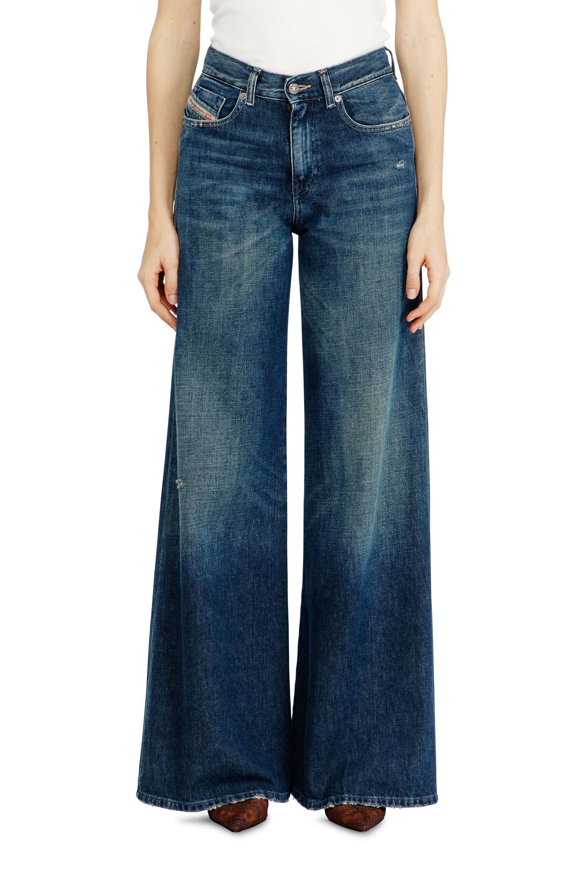 Diesel - Flare Jeans 1978 D-Akemi 09N70 Donna, Blu Scuro - Image 4