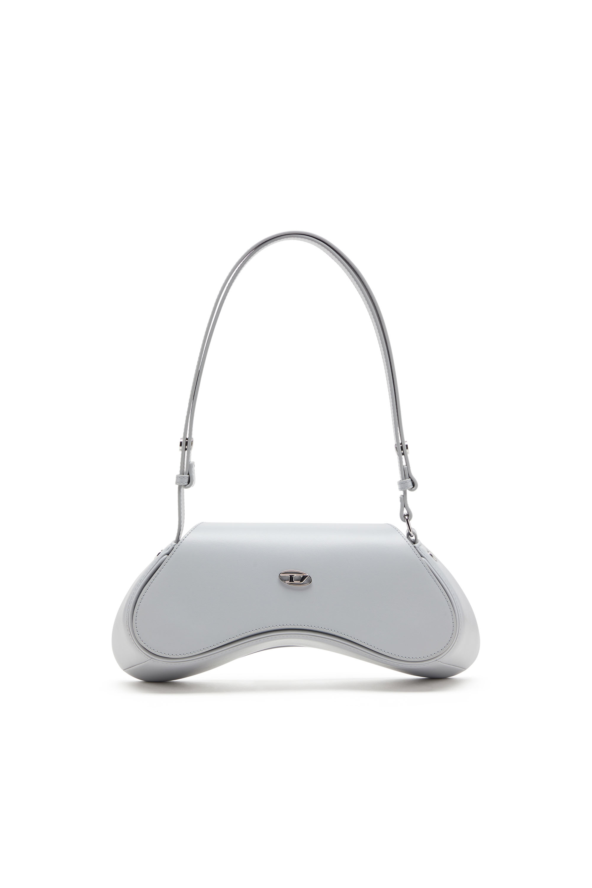 Diesel - PLAY CROSSBODY, Play-Borsa crossbody in pelle semilucida Donna in Grigio - 1