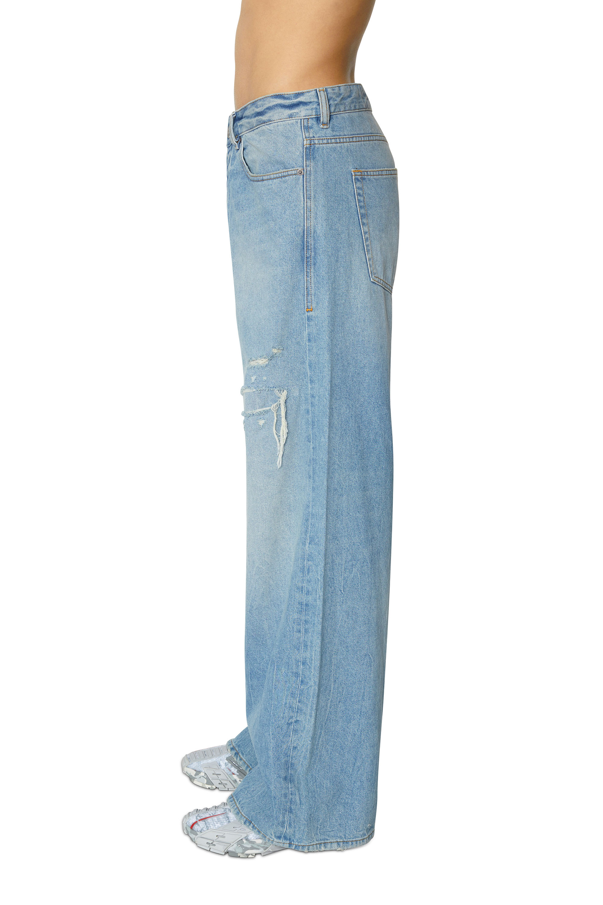 Diesel - D-Rise 09E25 Straight Jeans, Blu Chiaro - Image 4