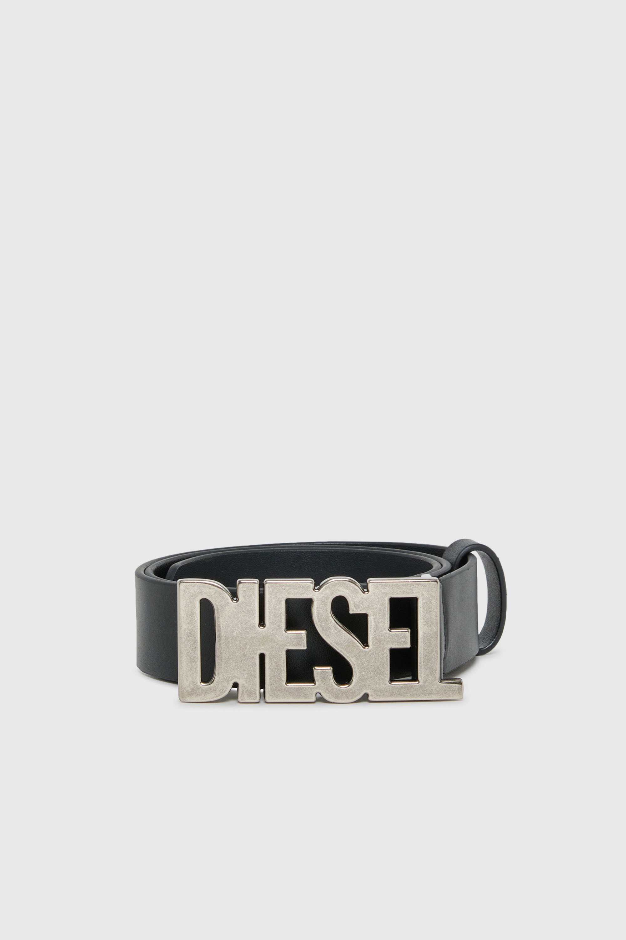 Diesel - BWR, 3 cm ceinture en cuir avec boucle Diesel Mixte in Noir - 1