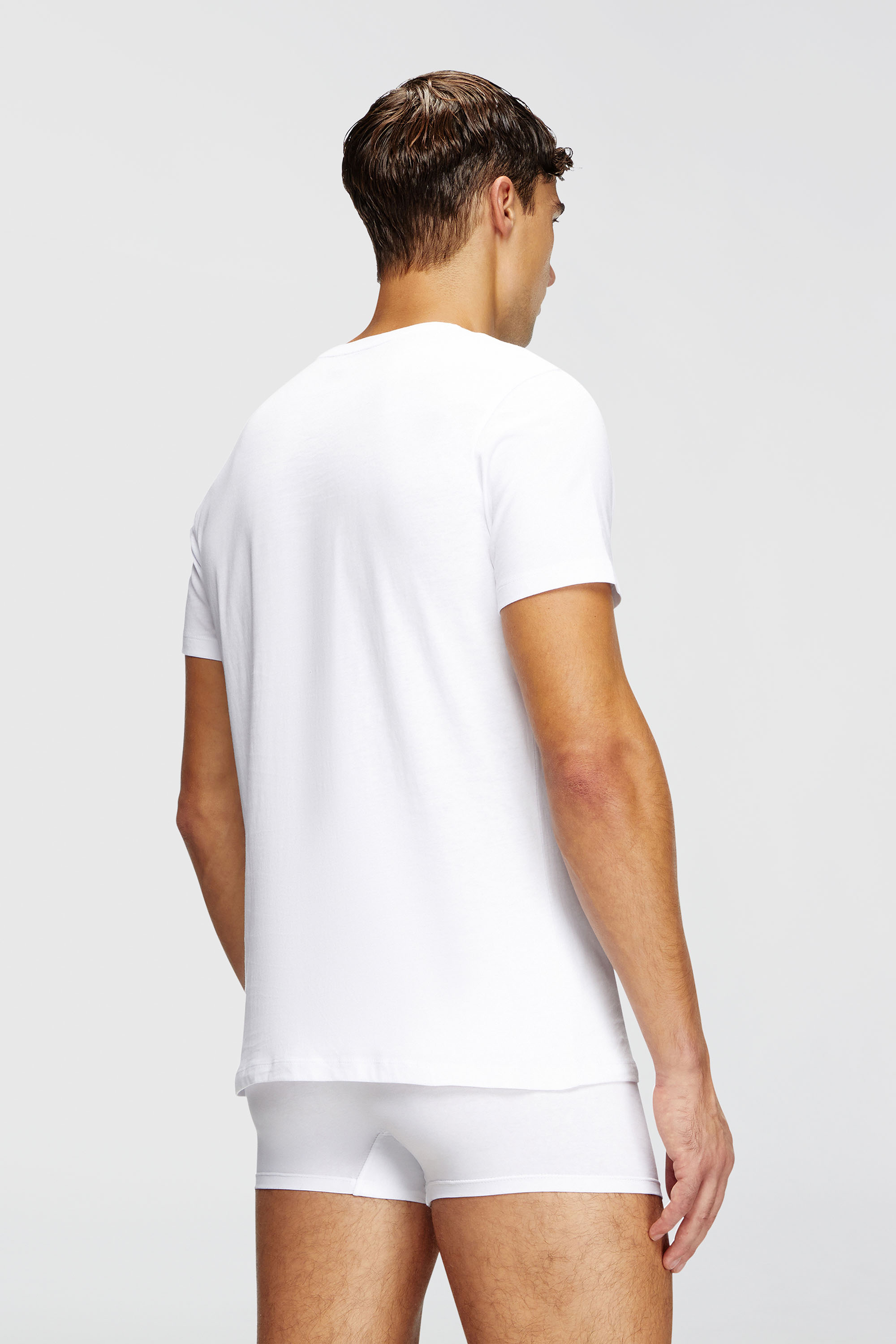 Diesel - MICHAEL-D-BOX-3PACK, Herren T-Shirts mit V-Ausschnitt im Dreierpack in Wei&szlig; - 4