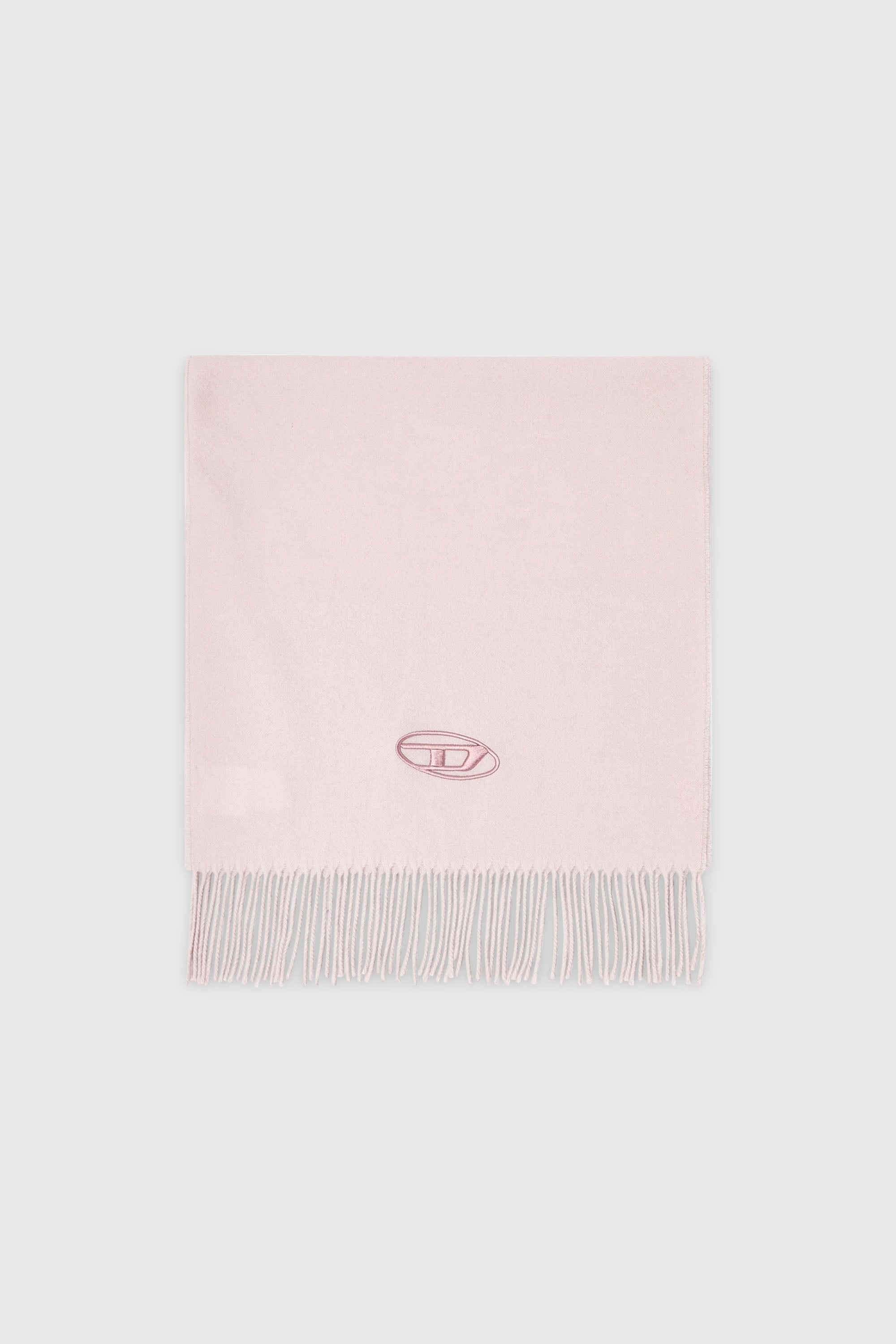 Diesel - S-IMON-D-LONG, Unisex Schal aus Wollmischung mit Fransenabschl&uuml;ssen in Rosa - 1