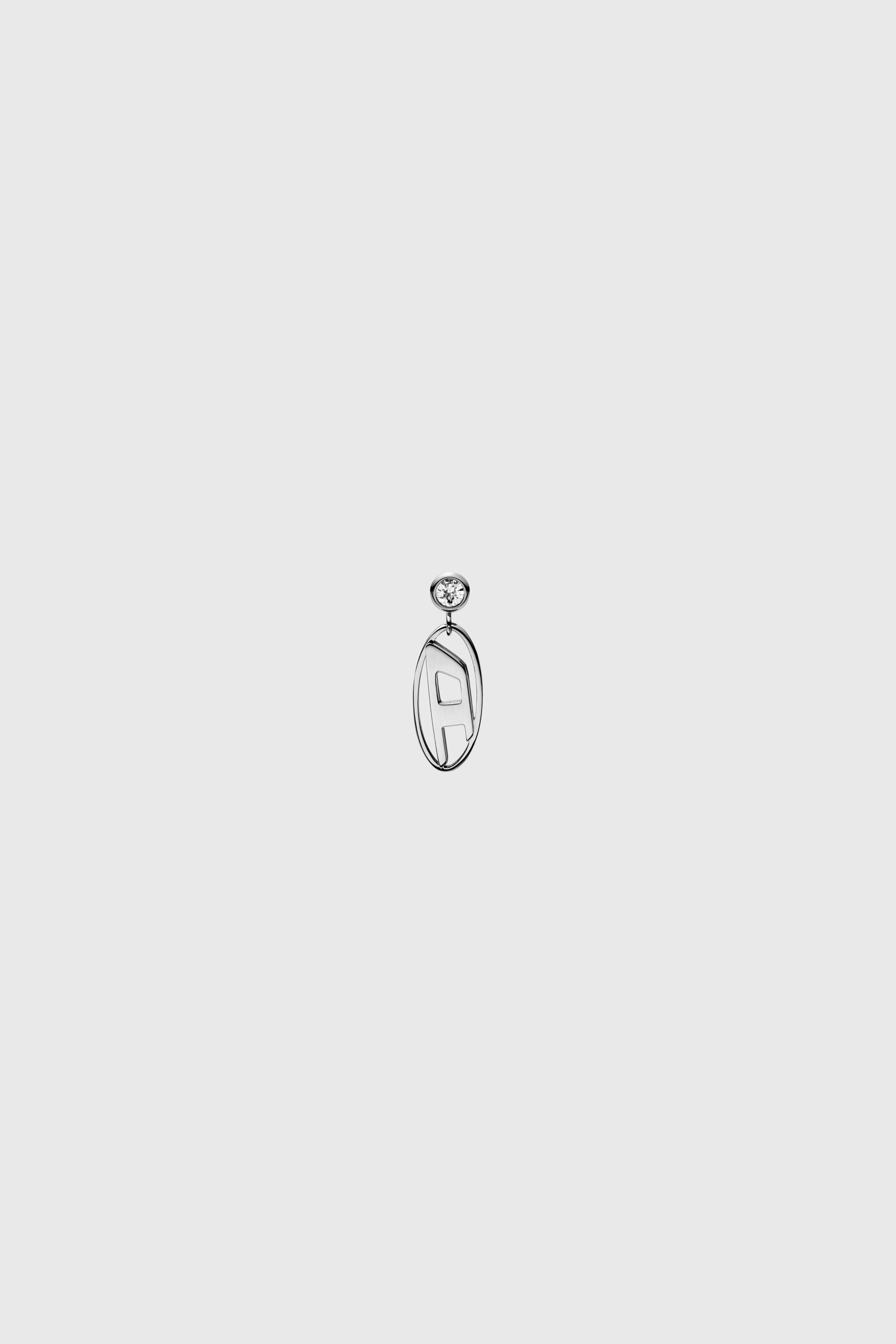 Diesel - DX1655040 JEWELLERY, Boucles d'oreilles pendantes en acier inoxydable Mixte in Gris argent&eacute; - 2