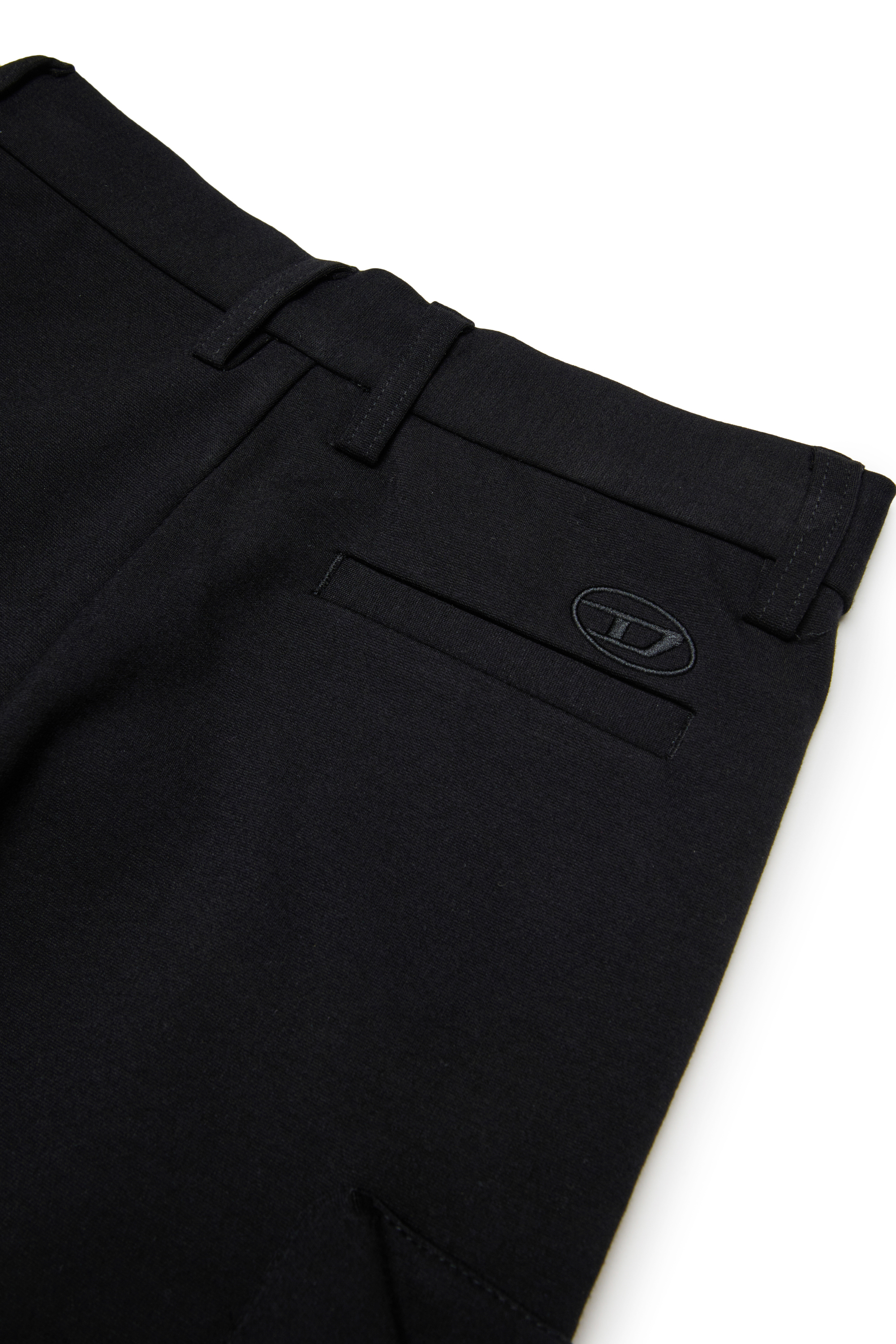 Diesel - PACLO, Pantaloni cargo in viscosa con tasche Uomo in Nero - 4
