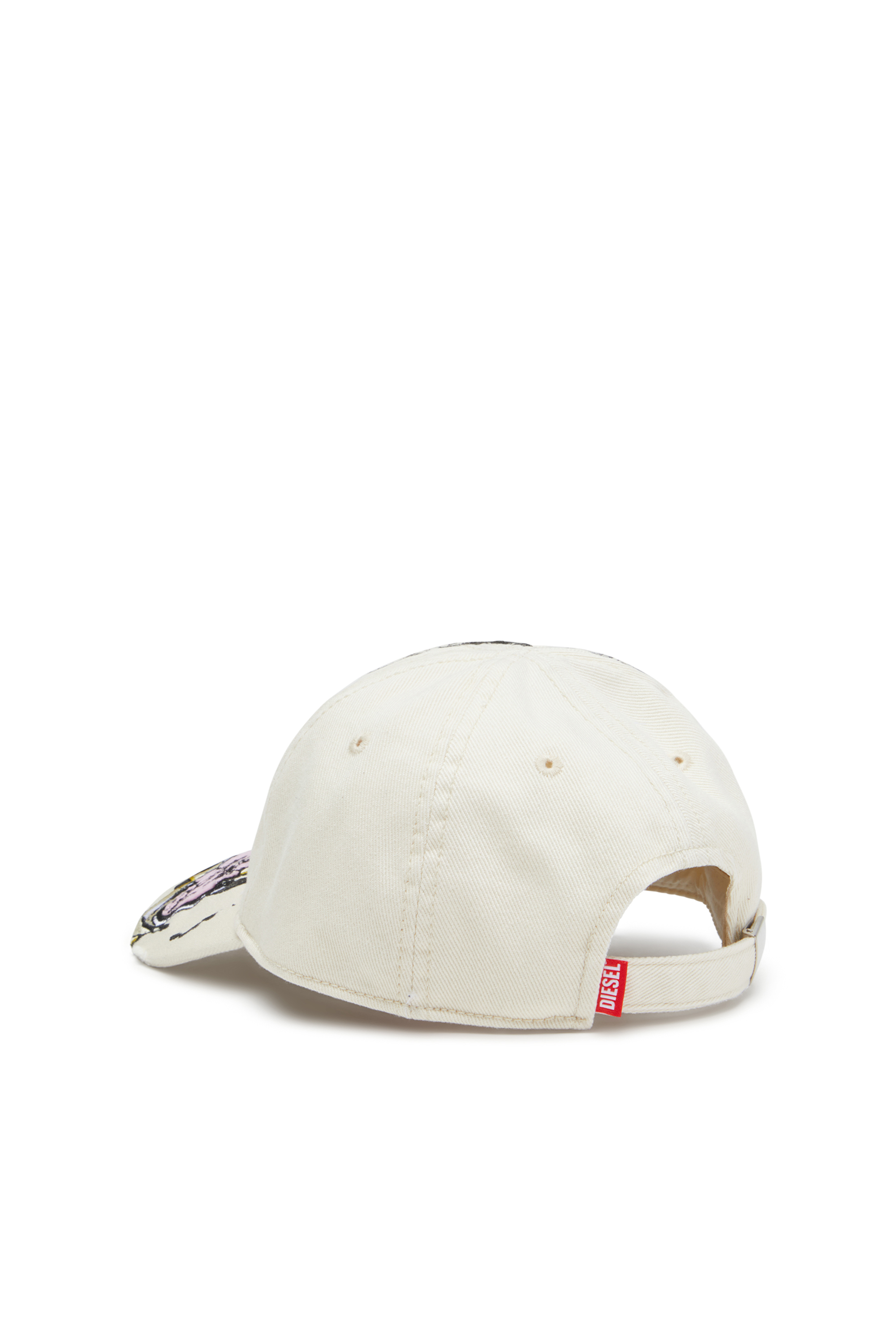 Diesel - C-EIFFEL, Cappello da baseball con logo Oval D Uomo in Bianco - 2