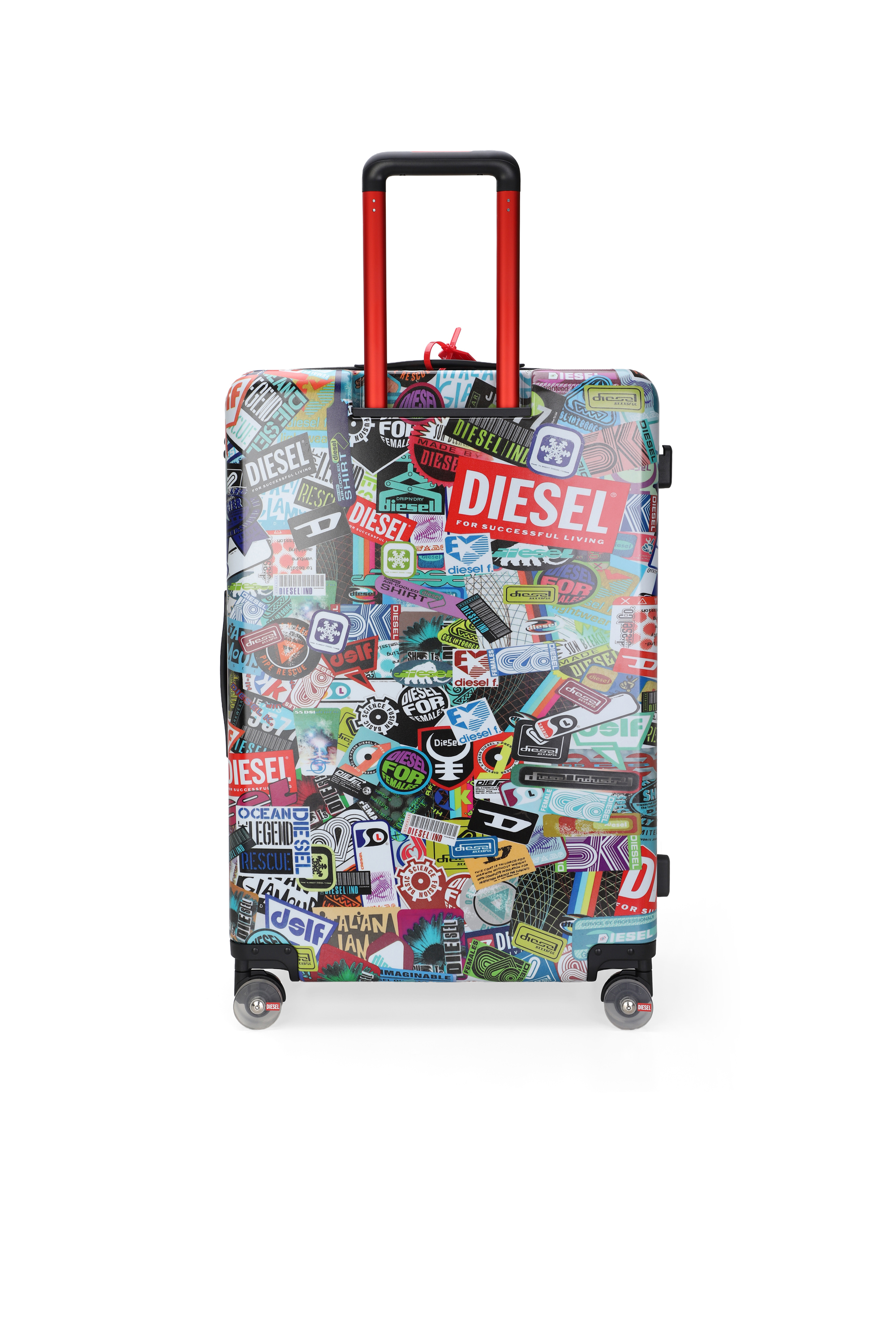 Diesel - DIESEL PC PRINTED TROLLEY-STICKERS- DSL0, Valise style sticker taille L Mixte in Polychrome - 2