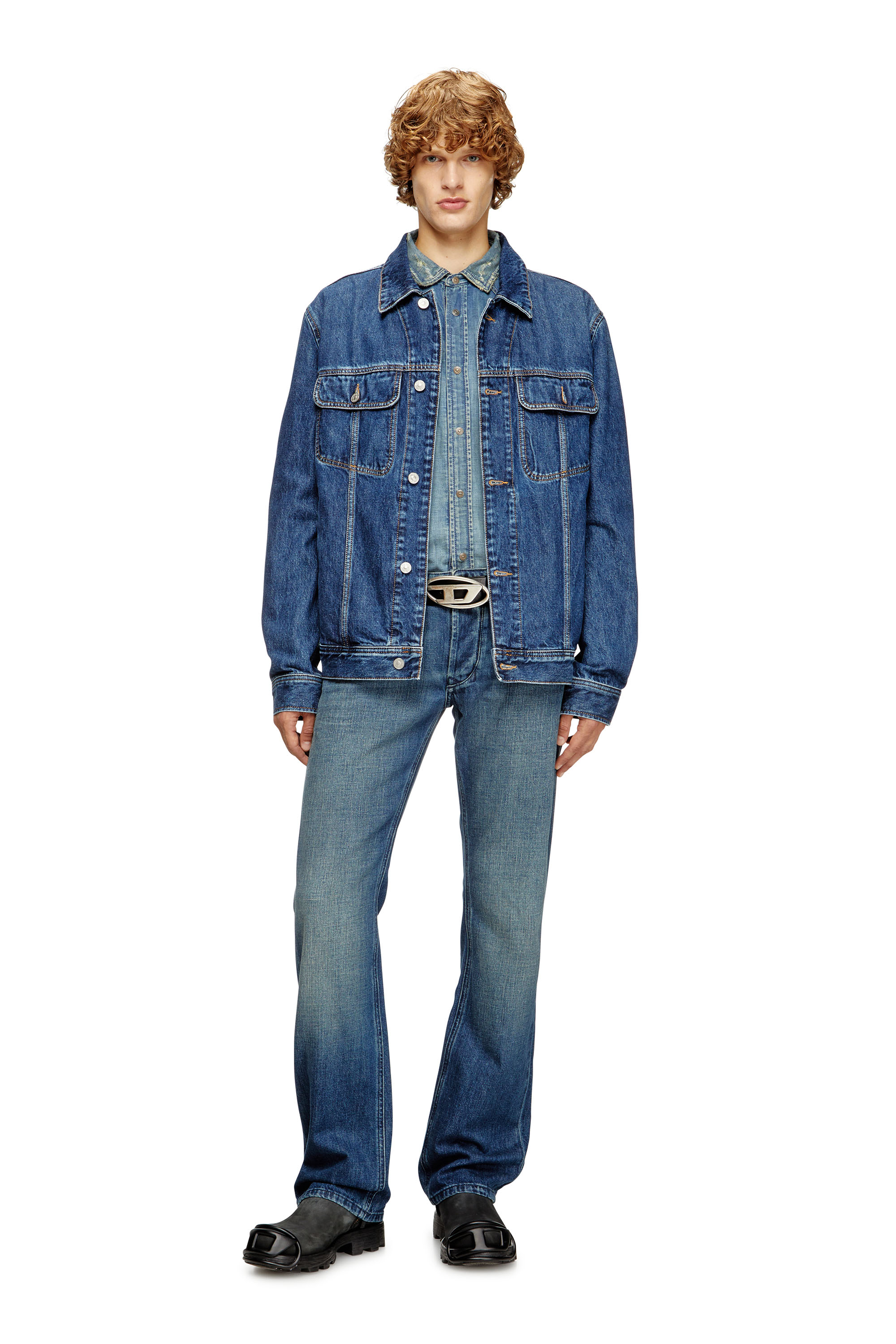 Diesel - Regular Jeans 1985 Larkee 0DBDS Uomo, Blu Scuro - Image 2
