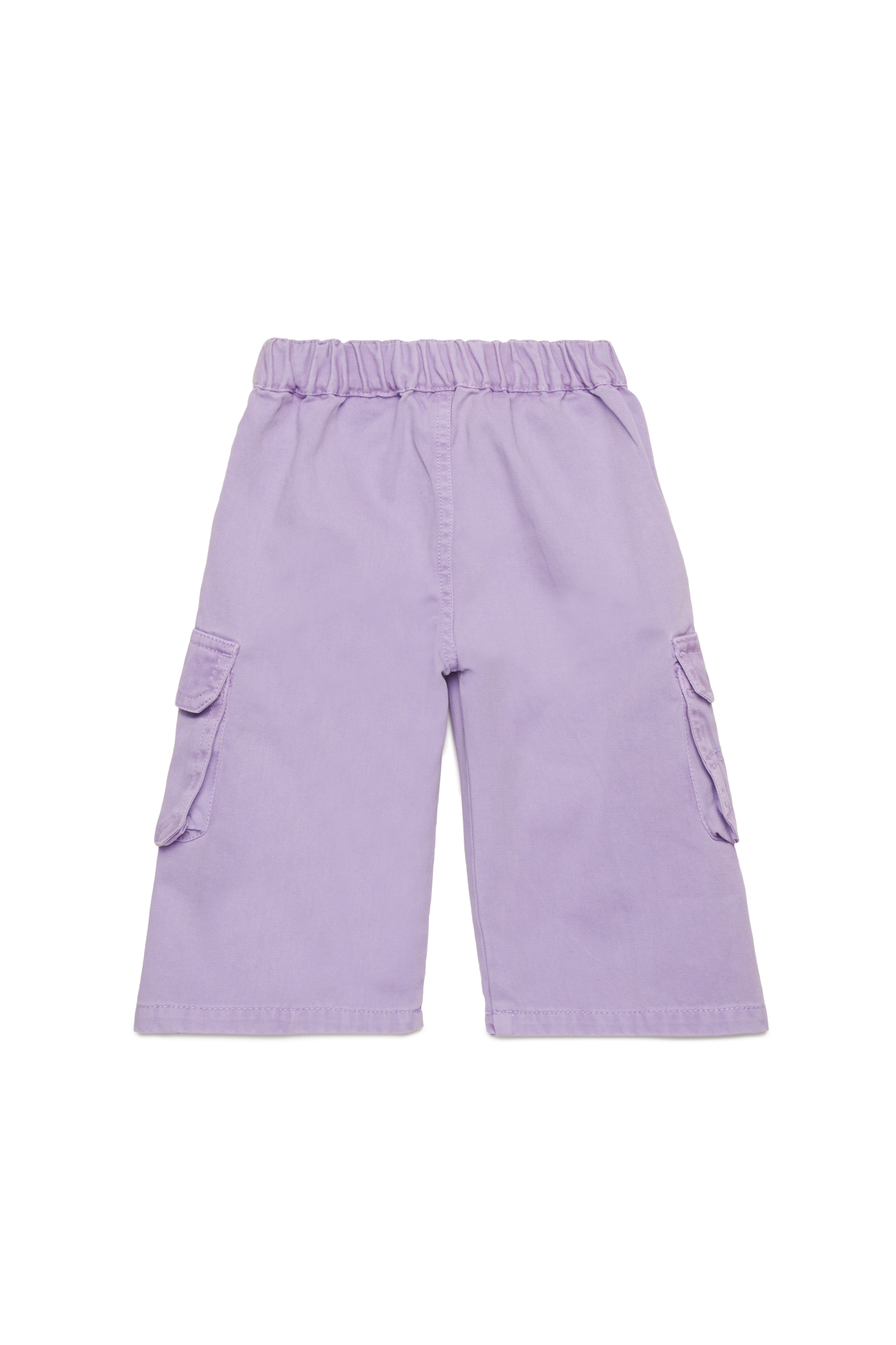 Diesel - PRATIB, Pantalon cargo en gabardine de coton Femme in Violet - 2