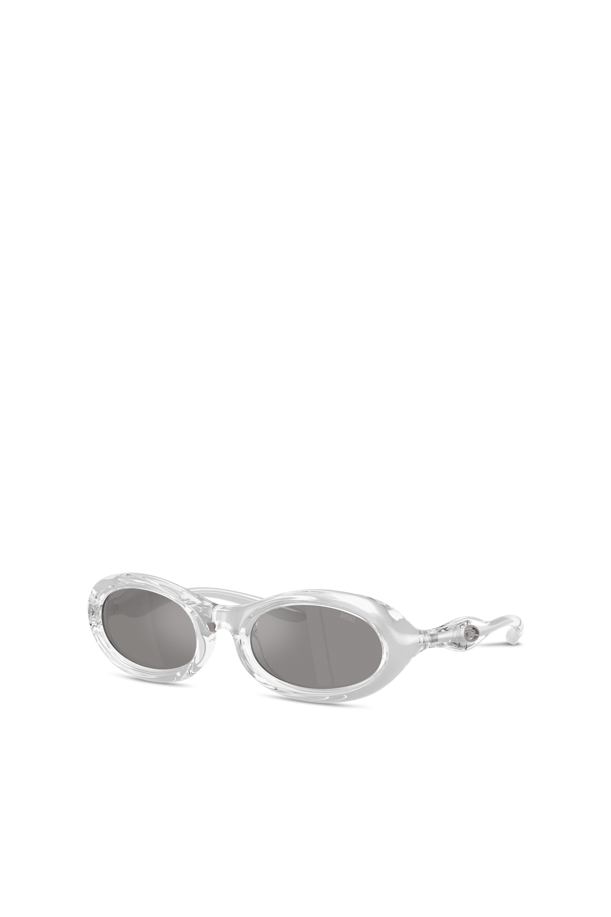 Diesel - 0DL3011U, Occhiali da sole ovali Unisex in Grigio - 4