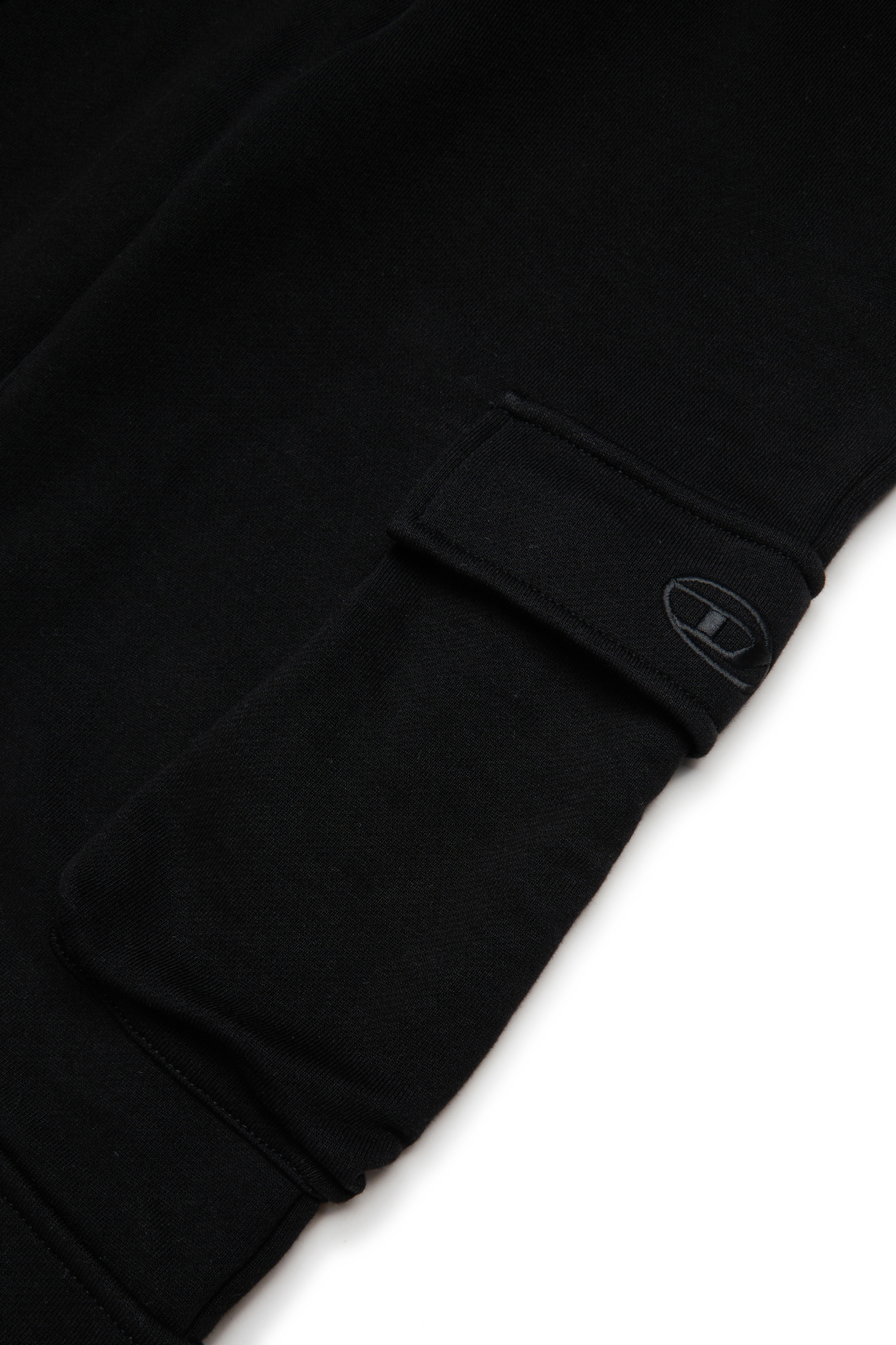 Diesel - PASDIR, Pantalons en coton avec poches cargo. Femme in Noir - 4