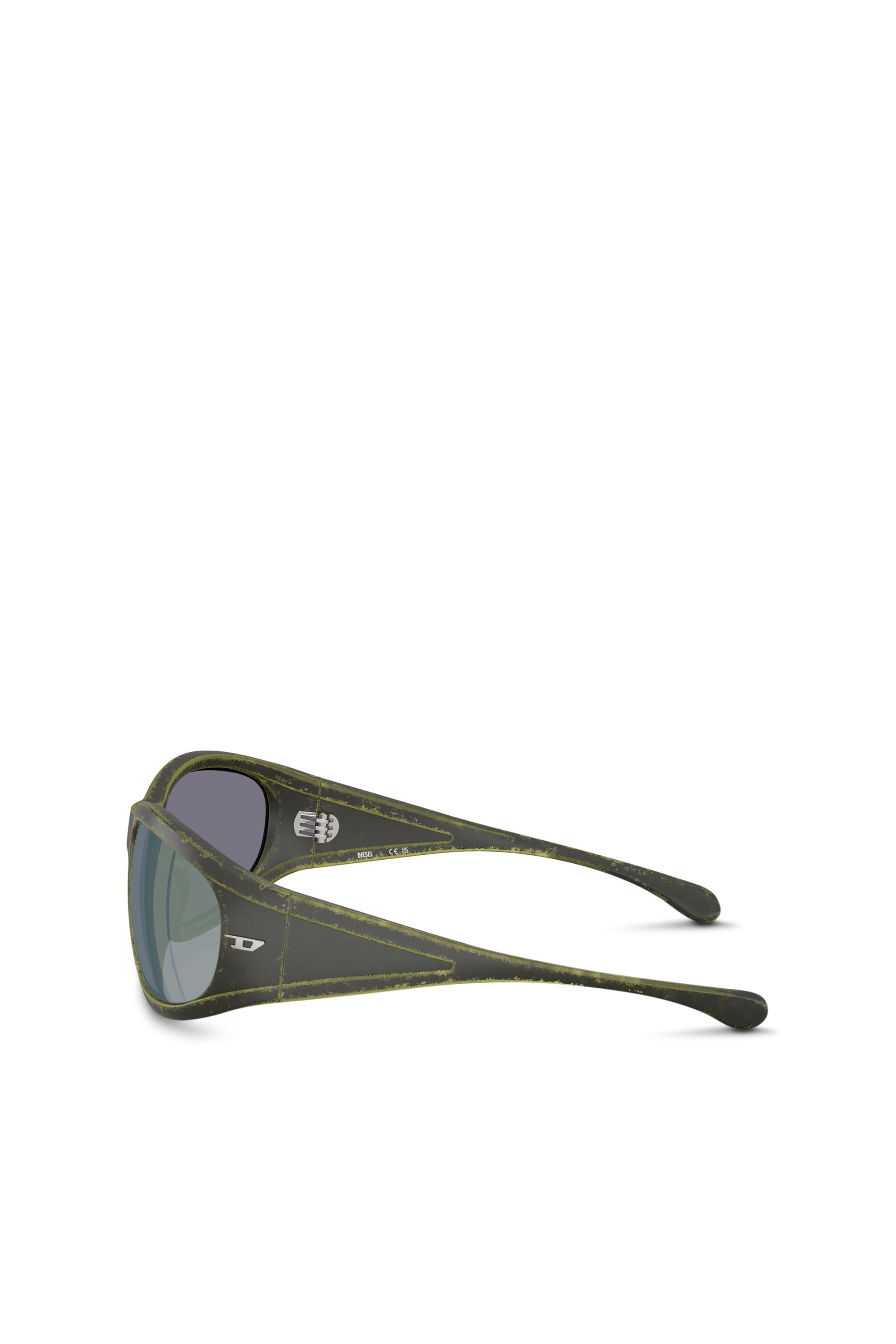 Diesel - 0DL3002, Occhiale in acetato con forma rettangolare Unisex in Verde - 2