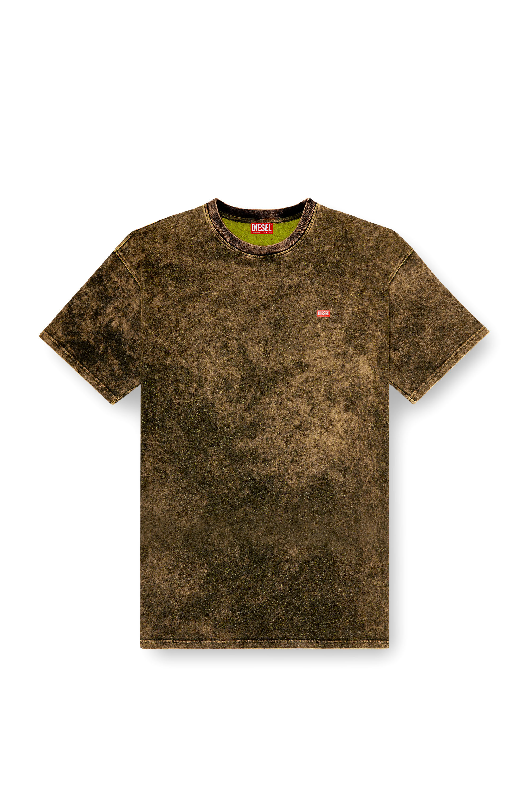 Diesel - T-BOXT-T4, T-shirt en jersey vanis&eacute; avec logo Homme in Vert - 2