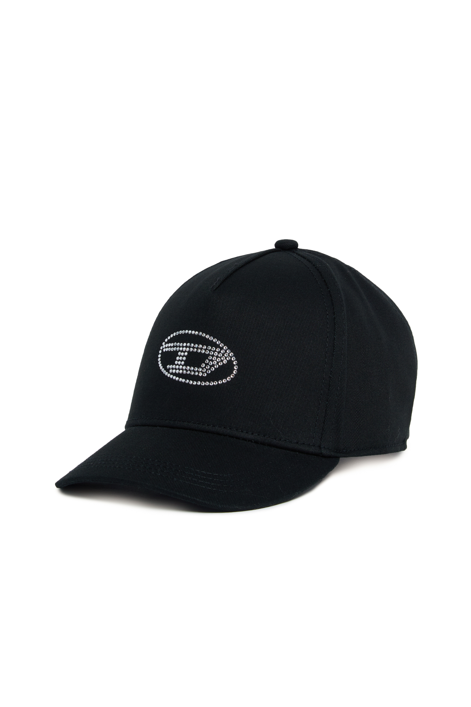 Diesel - FDSTRAS, Damen Basecap mit Oval D-Kristall-Logo in Schwarz - Image 1
