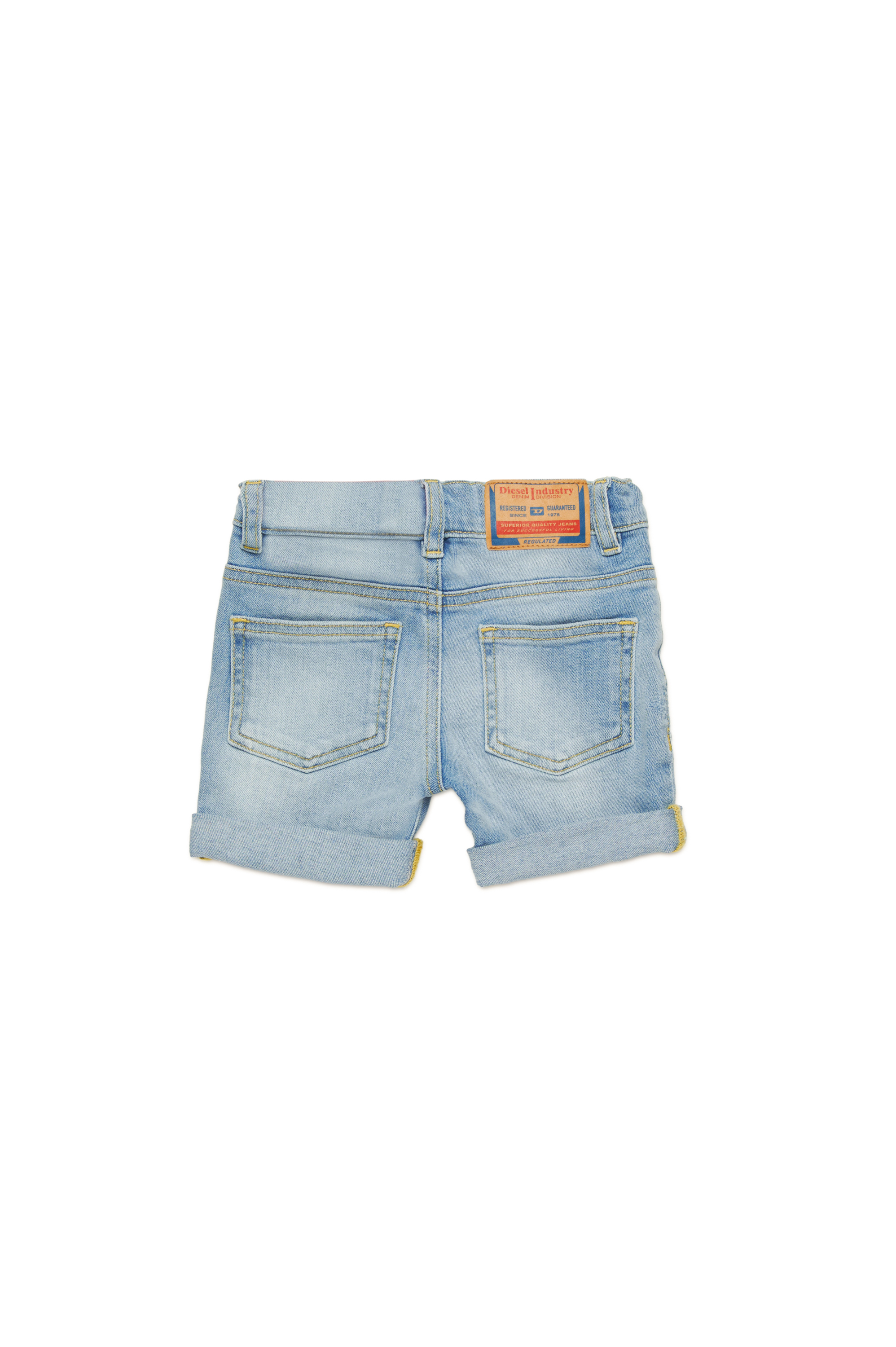 Diesel - PGALLYB, Short en denim effet vieilli Mixte in Bleu - 2