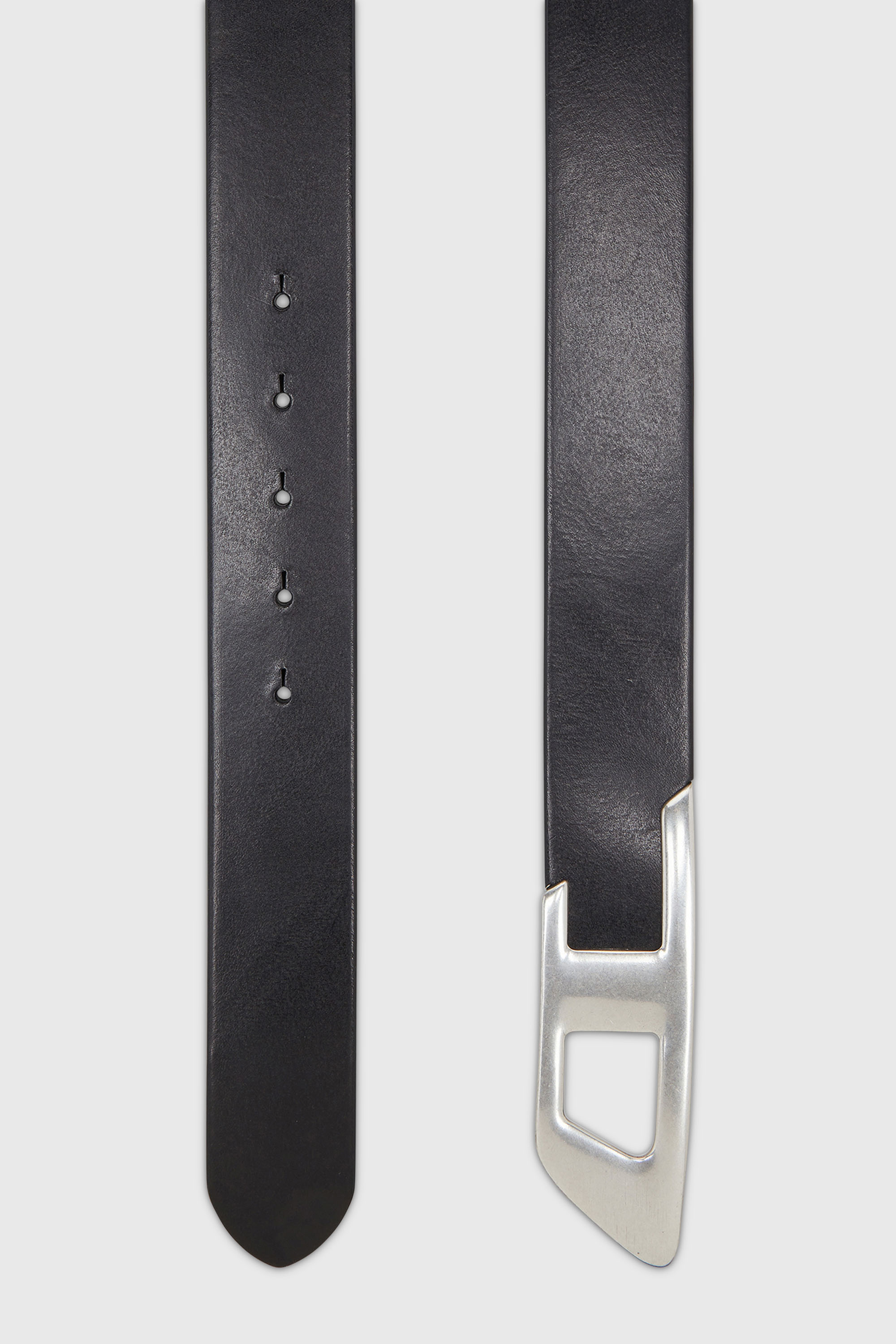Diesel - B-D LOGO 2.0 40, Ceinture 4 cm en cuir avec boucle D en m&eacute;tal Mixte in Noir - 2