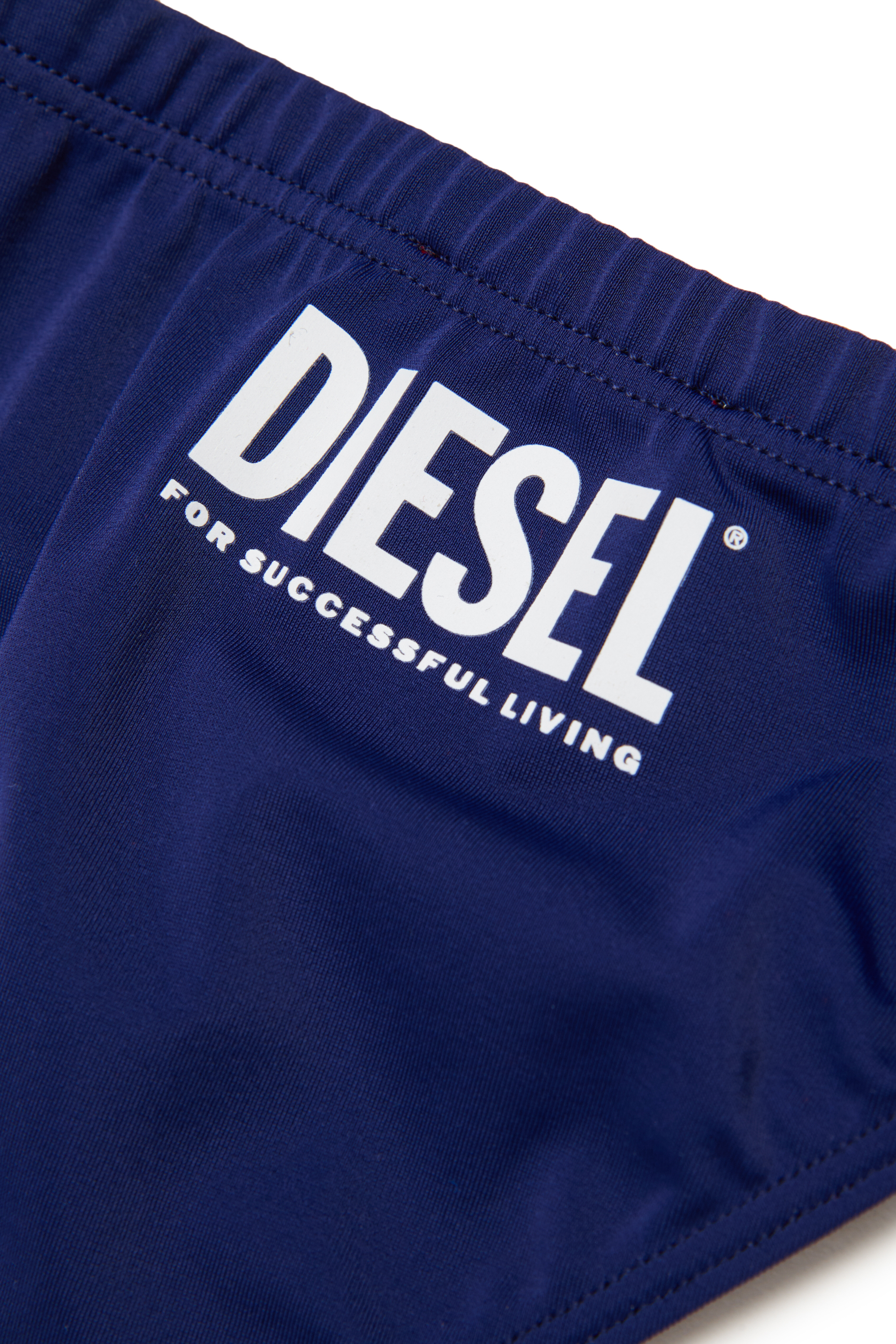 Diesel - MILIB, Slip da bagno con stampa Diesel Uomo in Blu - 4