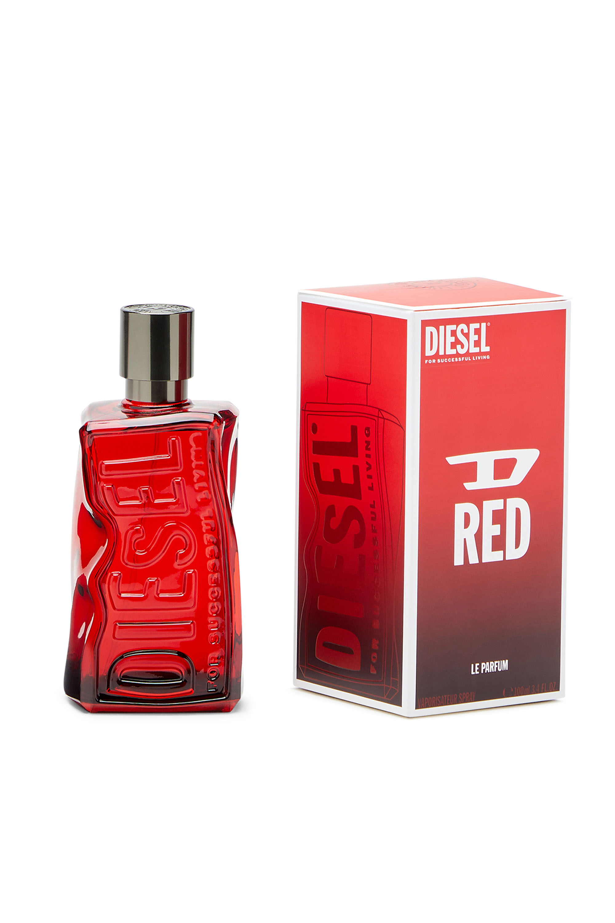 Diesel - LF123200 D RED EAU DE PARFUM INTENSE 100ML, D RED Le Parfum  100ml Homme in Rouge - 3