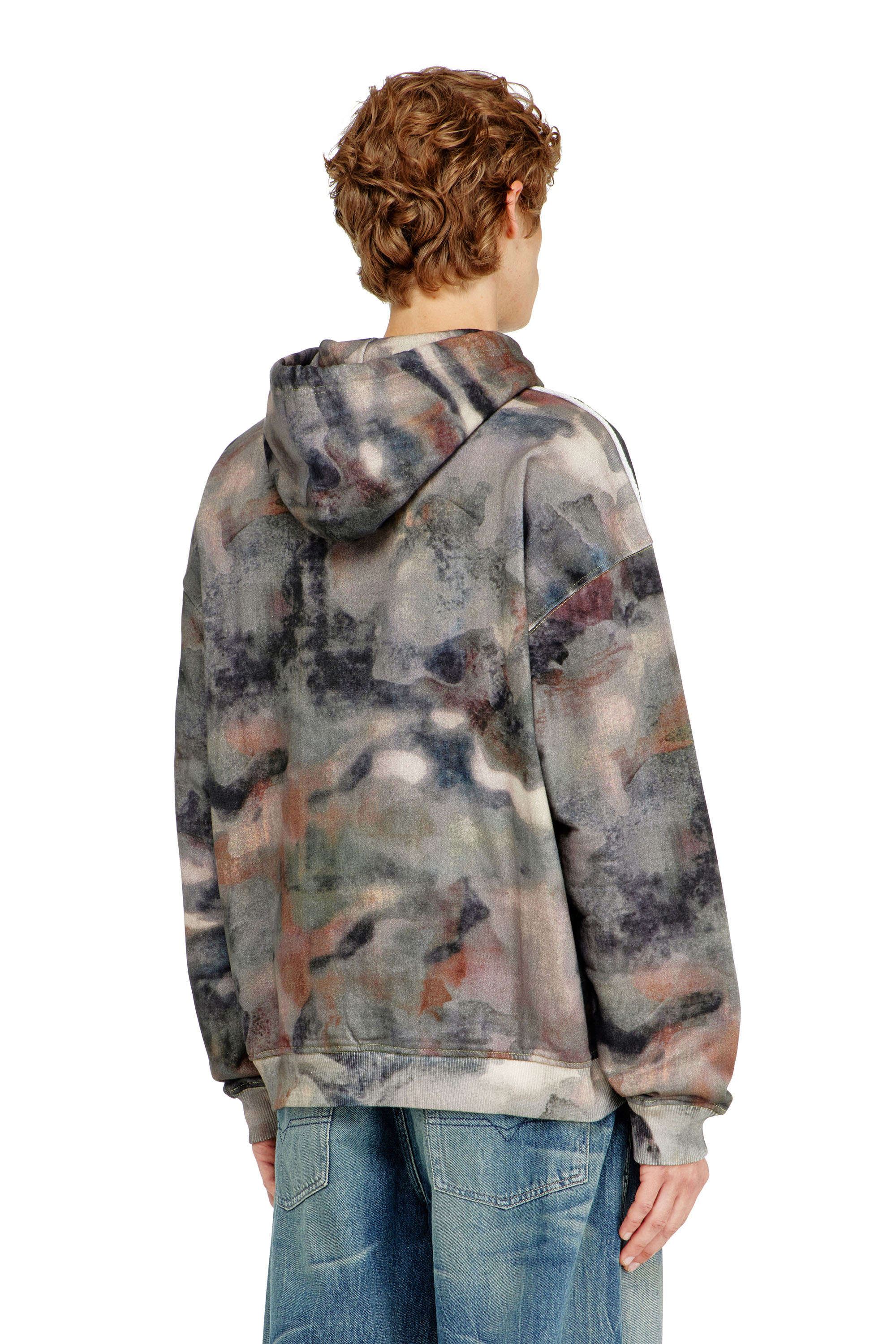 Diesel - S-BOXT-HOOD-V1, Hoodie in cotone organico stampa camouflage Uomo in Multicolor - 3