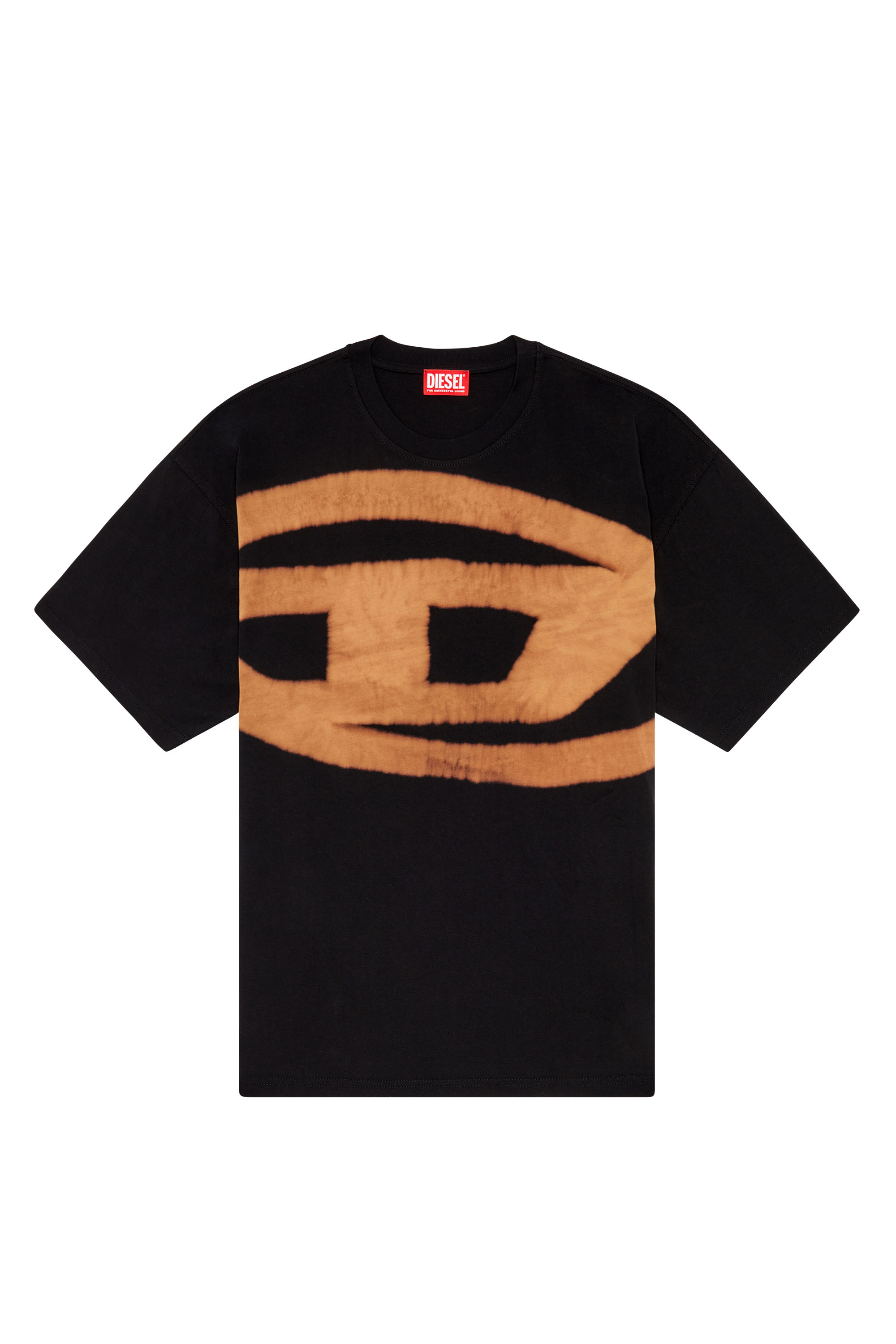 Diesel - T-BOXT-BLEACH, T-shirt avec logo Oval D effet blanchi Homme in Polychrome - 2