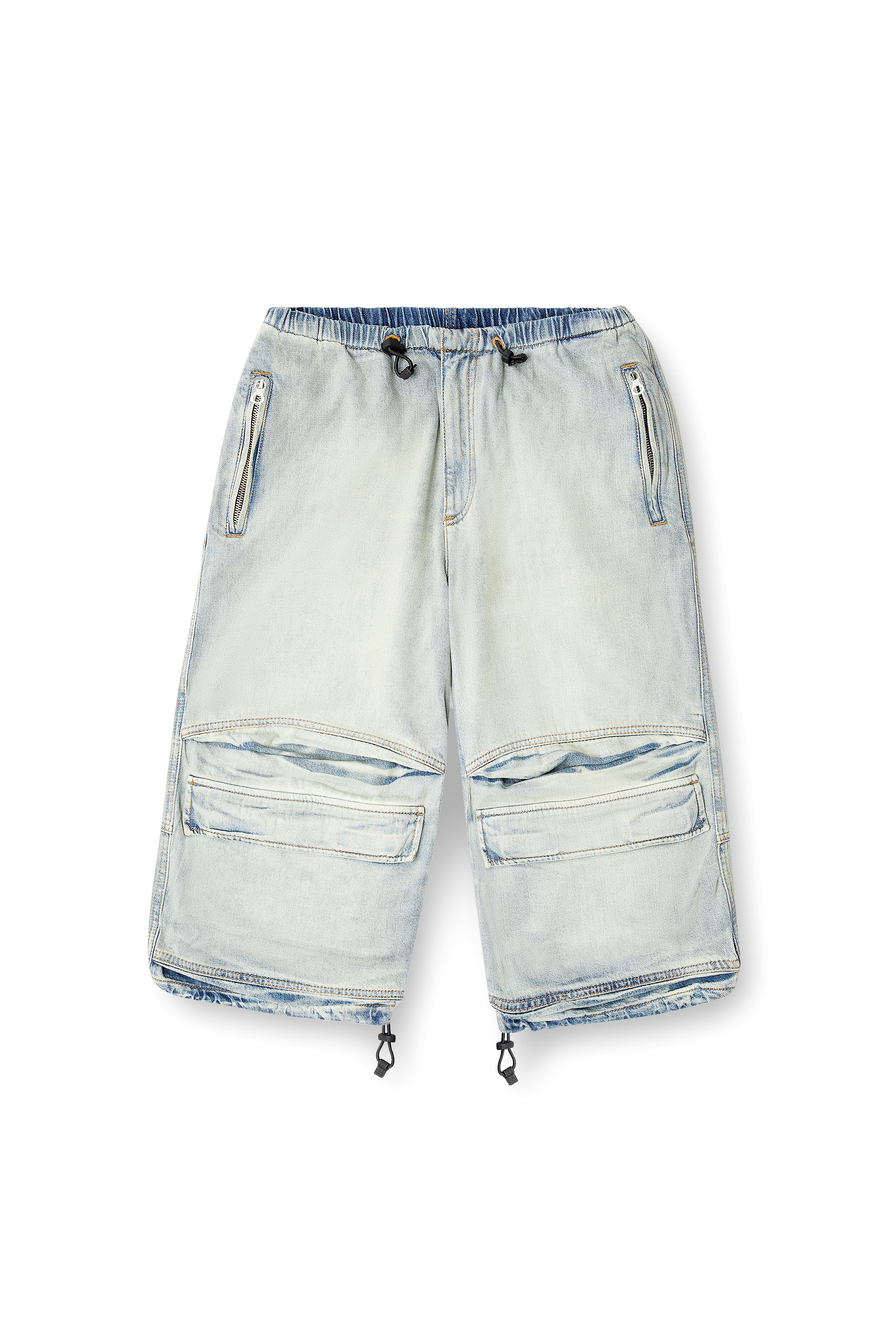 Diesel - D-DAYETZ-SHORT-S, Short en denim bicolore clair Mixte in Bleu - 3