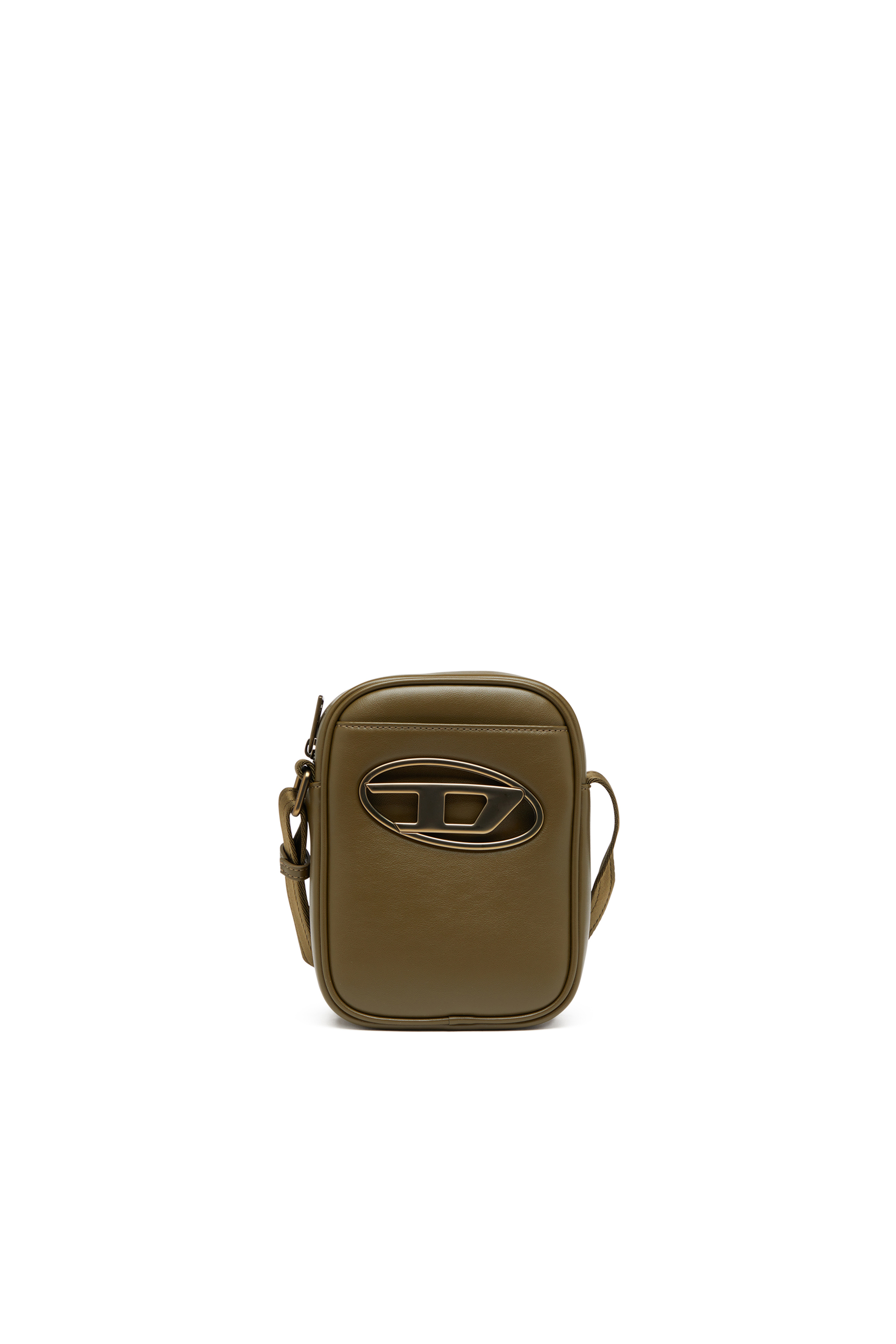 Diesel - HOLI-D CROSSBODY, Holi-D-Sac à bandoulière en PU et néoprène Homme in Vert - 1