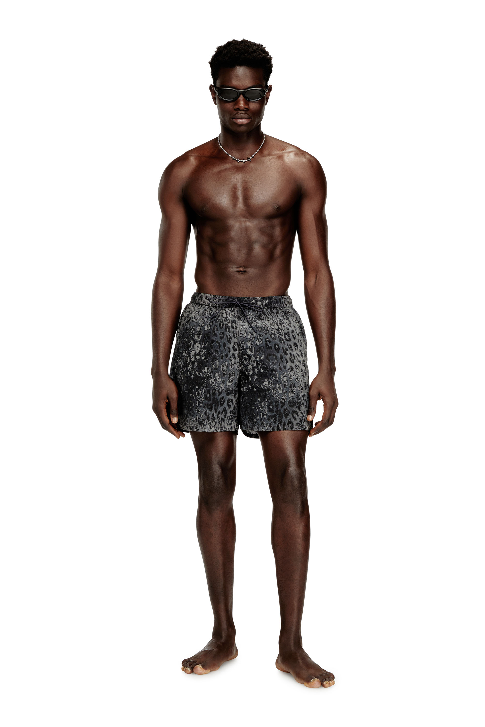 Diesel - SOCCER-41-UTLT, Herren Badeshorts mit Animal-Print in null - 1