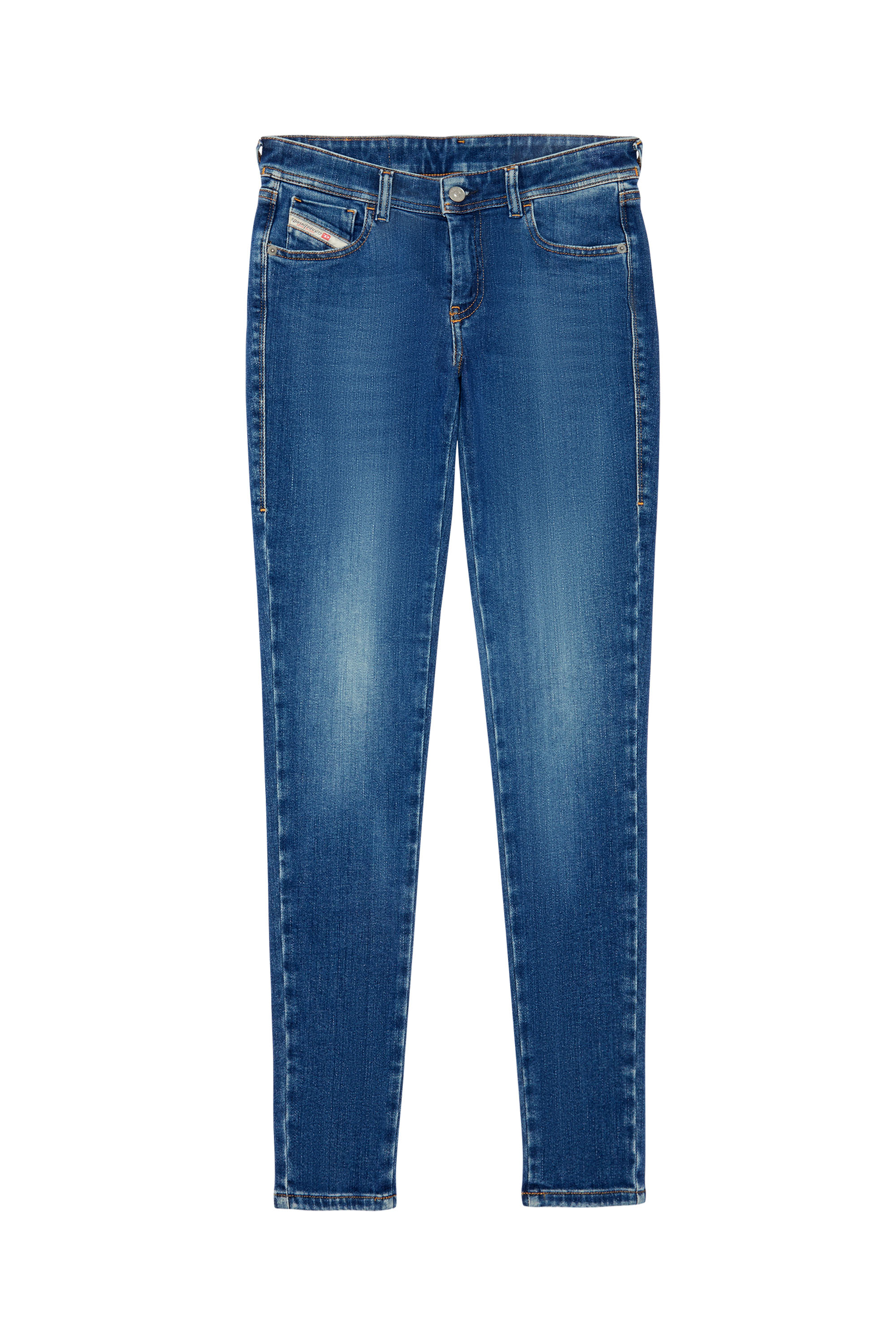 Diesel - 2018 SLANDY-LOW 09C21 Super skinny Jeans, Bleu Foncé - Image 6