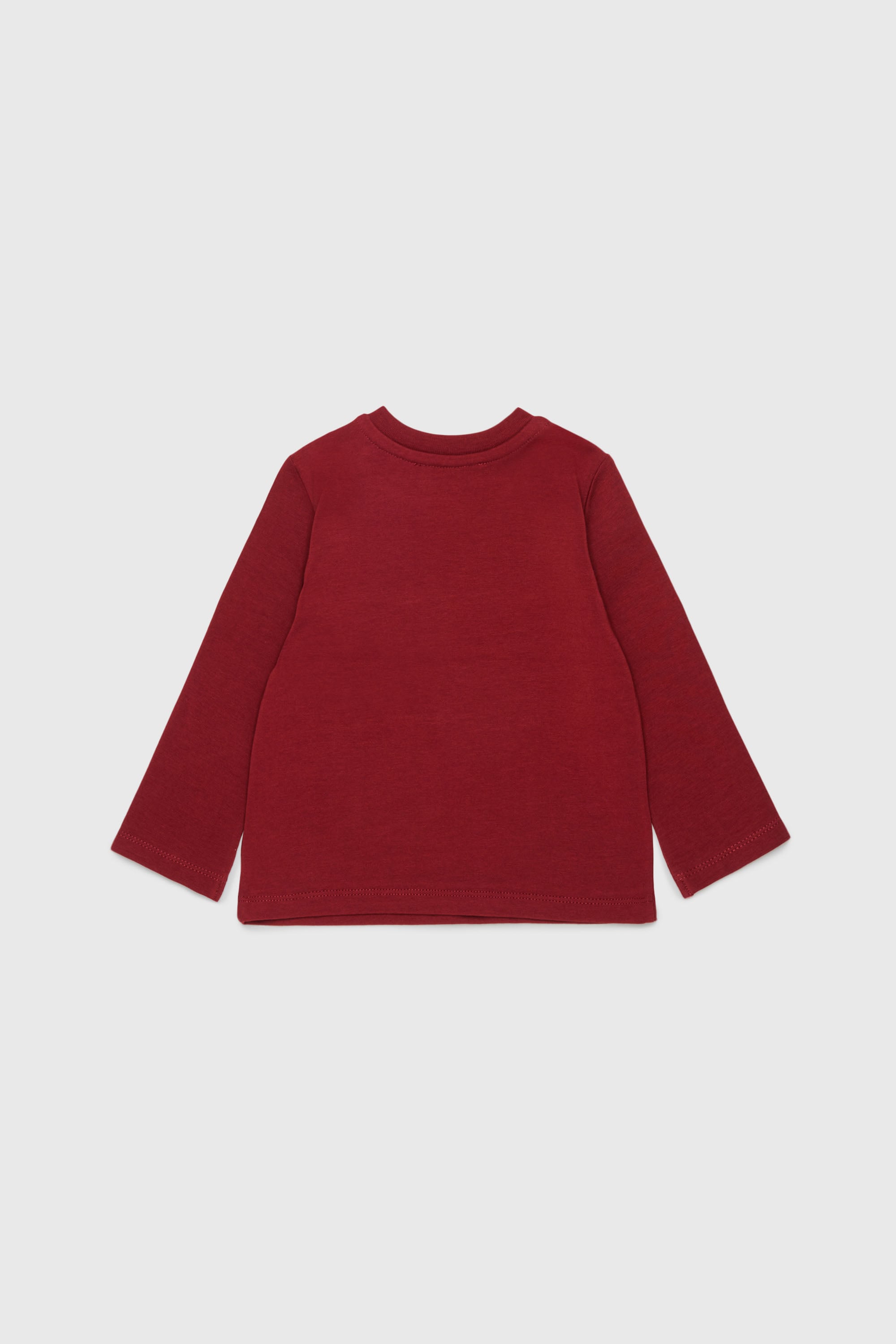 Diesel - TFUMB, T-shirt &agrave; manches longues avec logo starburst imprim&eacute; Femme in Rouge - 2