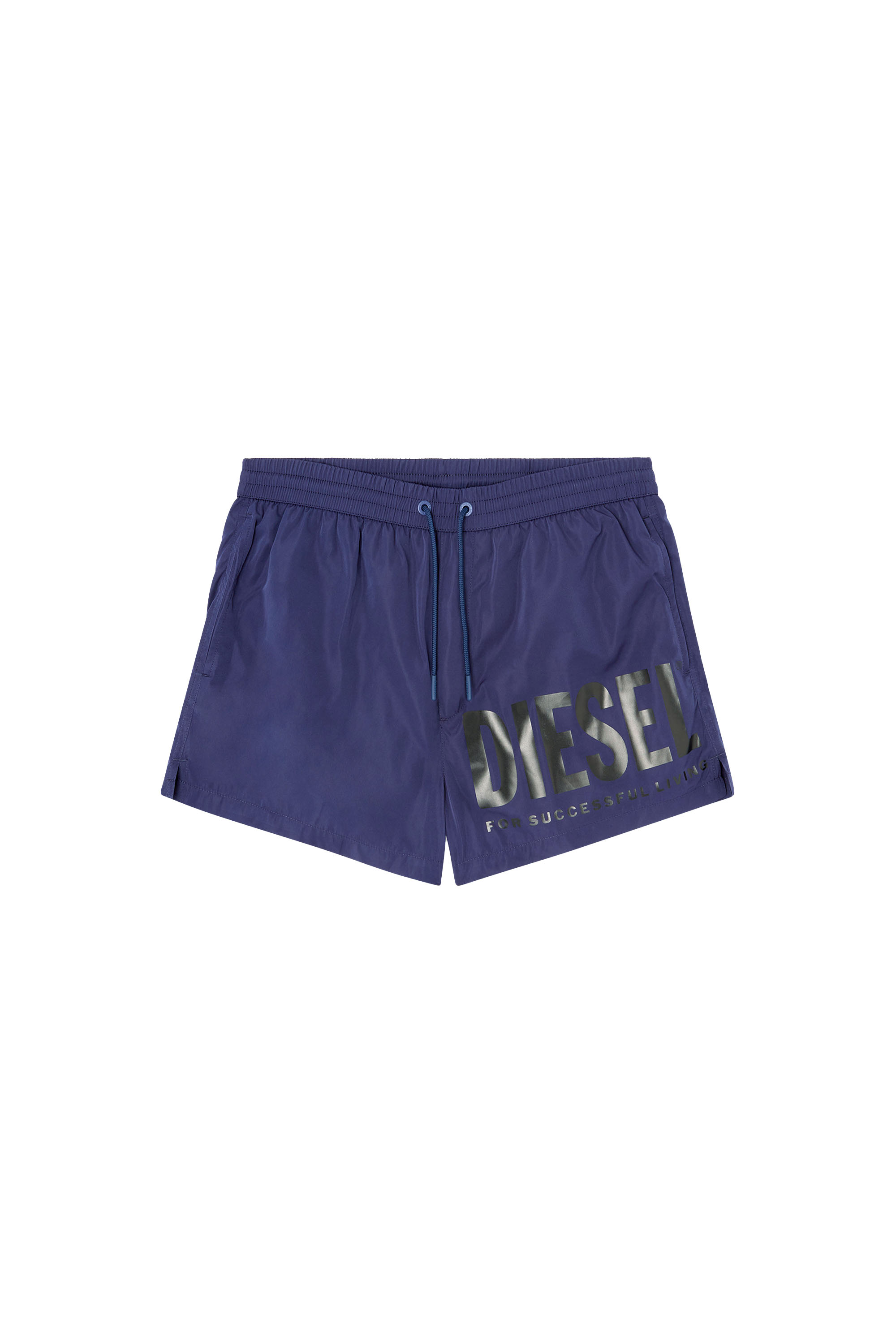 Diesel - MARIO-34-D-CORE, Short de bain avec logo imprimé Homme in Bleu - 4