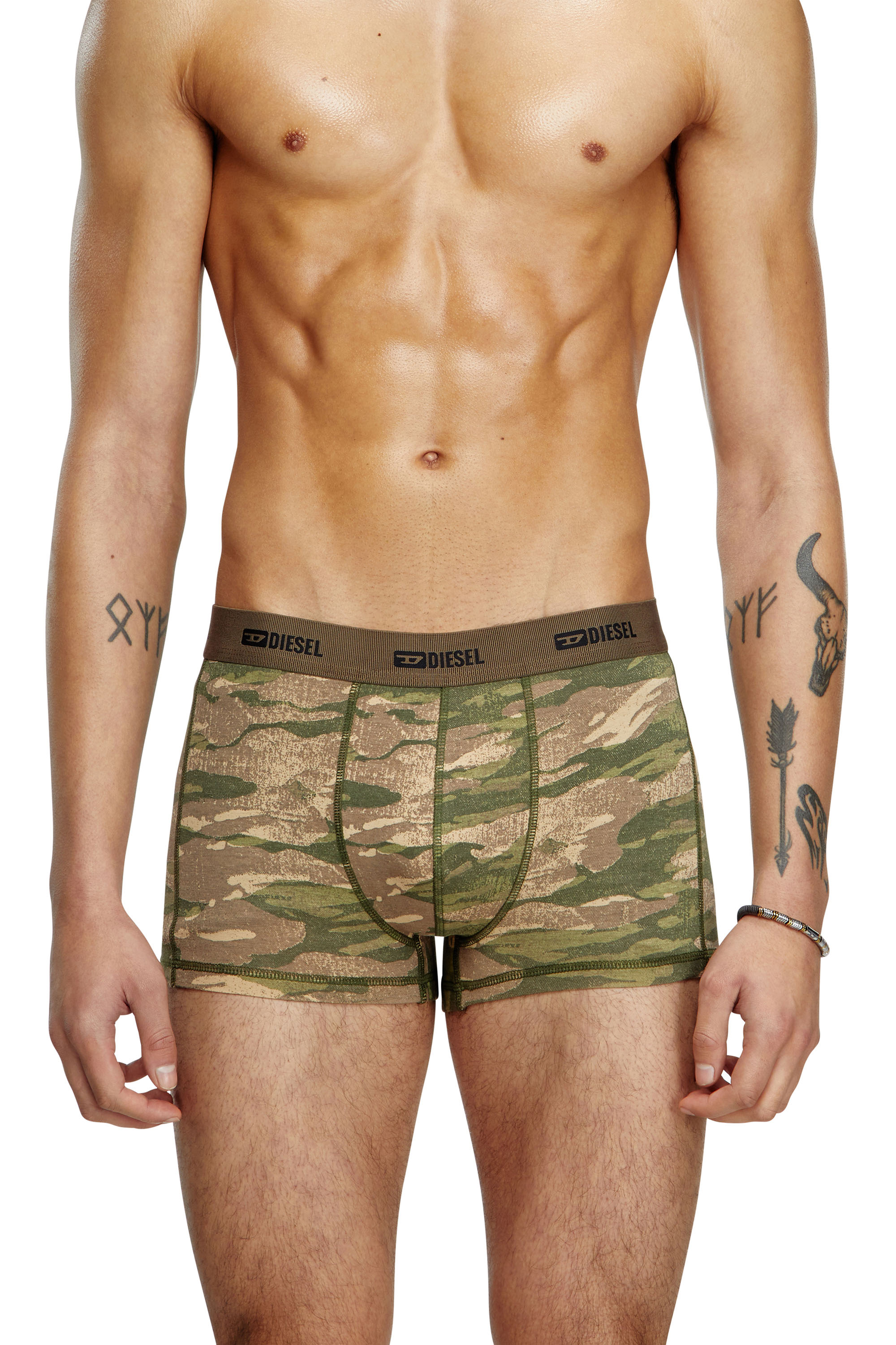 Diesel - DAMIEN-UTLT-3PACK, Lot de 3 boxers unis et motif camouflage Homme in Polychrome - 2