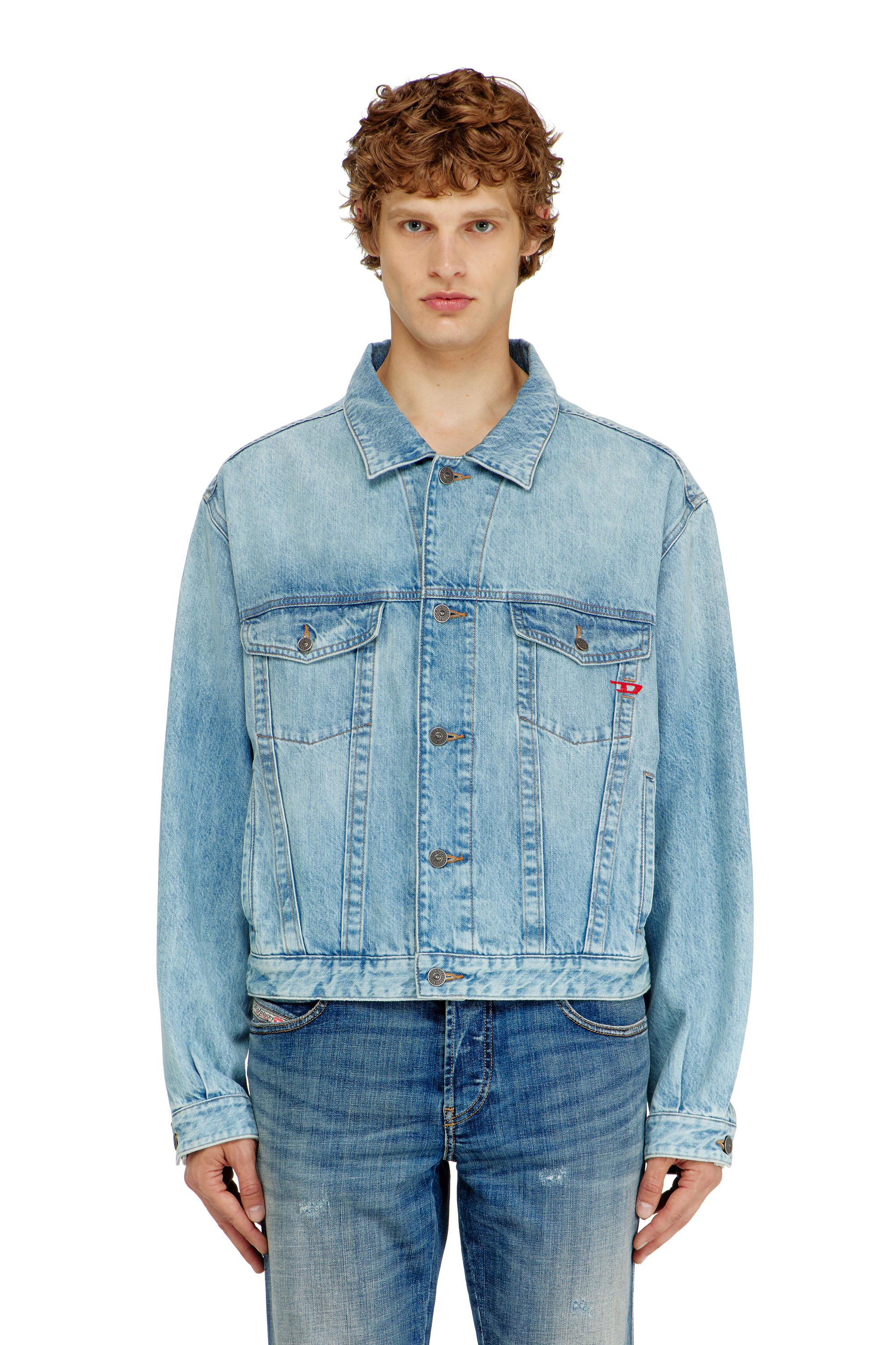 Diesel - D-RANGER, Giacca trucker in denim Unisex in Blu - 3