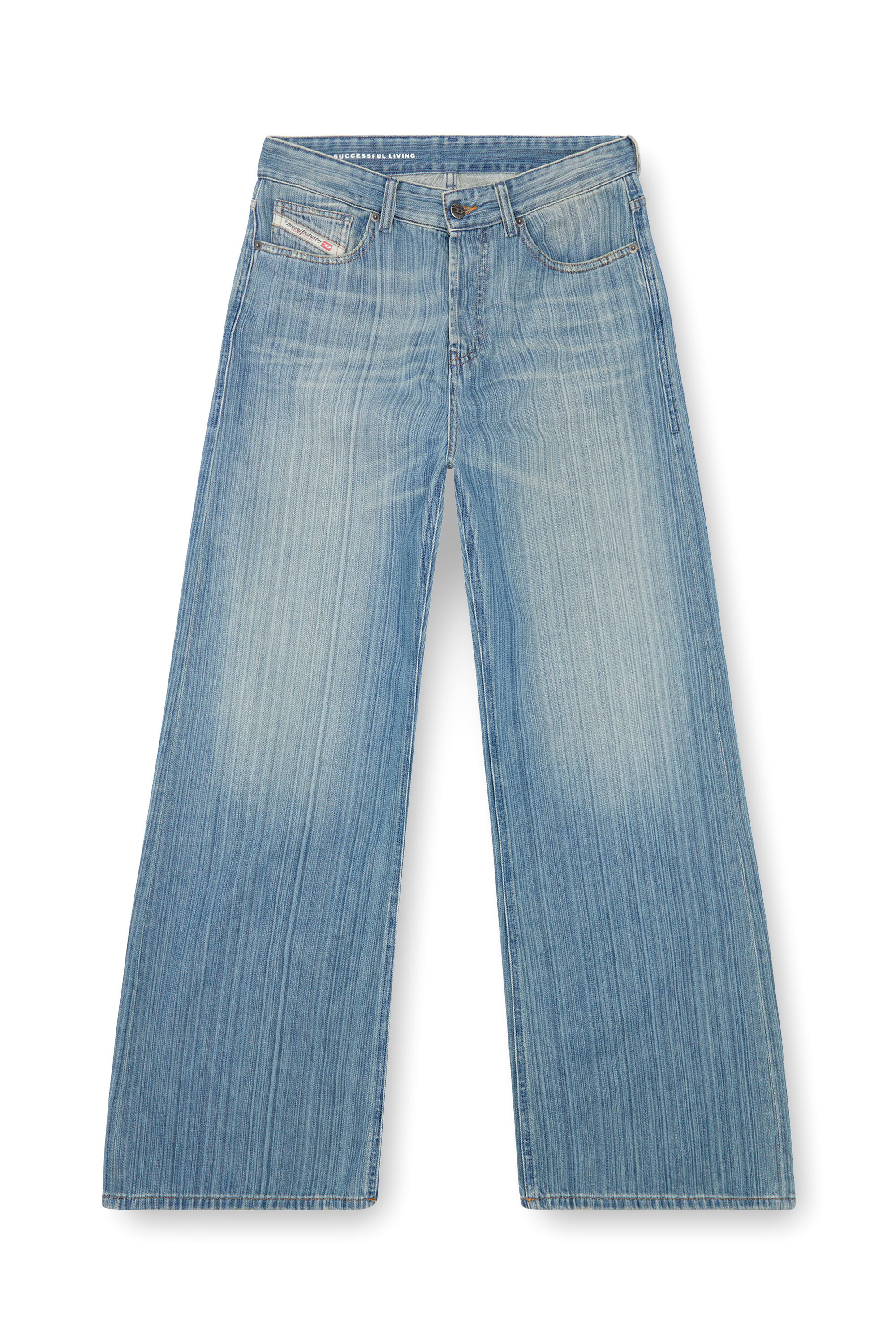 Diesel - Donna Straight Jeans 1996 D-Sire 09J87, Blu medio - Image 5