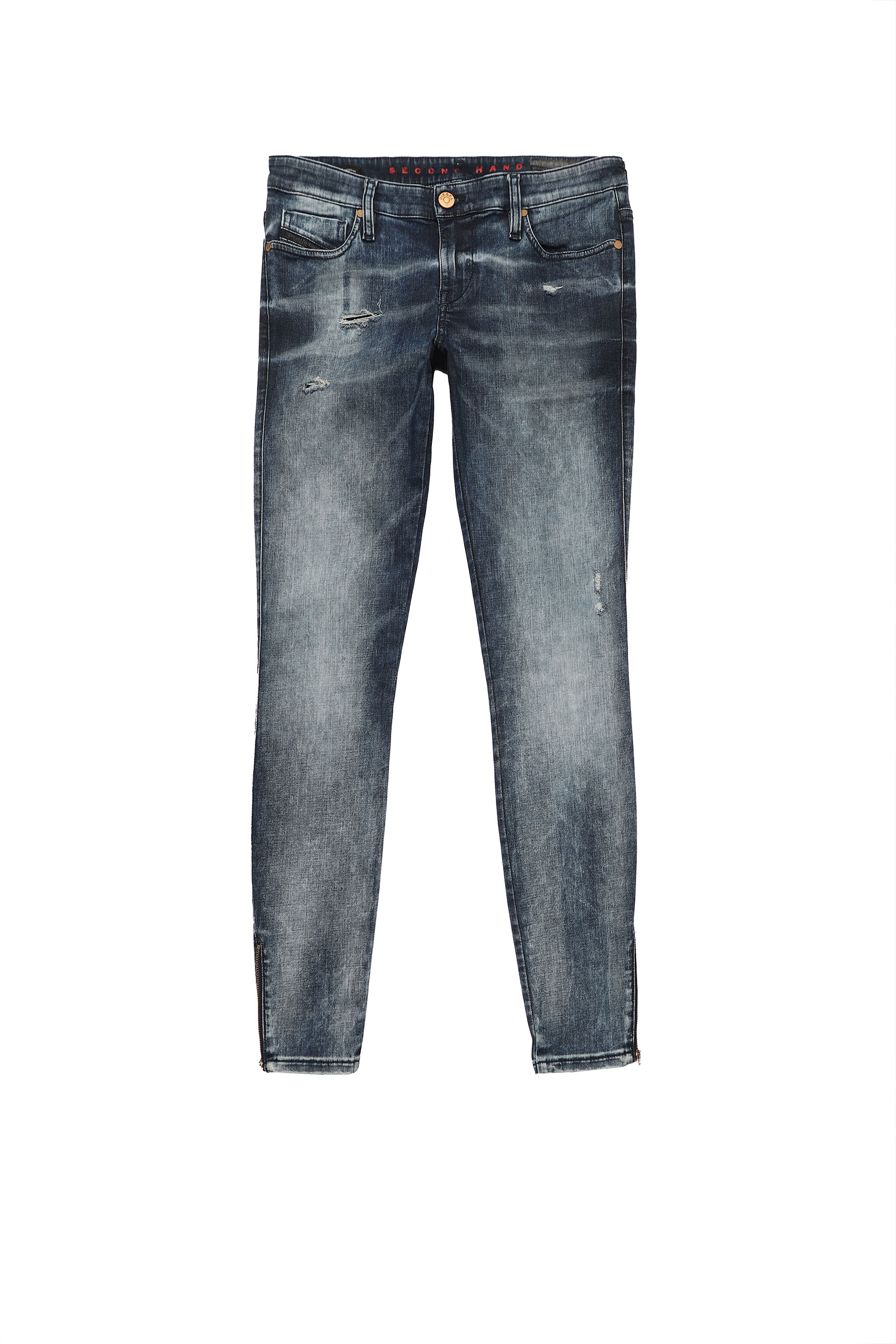 Diesel - SKINZEE-LOW-ZIP, Damen Diesel Damen - Jeans Dunkelblau in Dunkelblau - 1