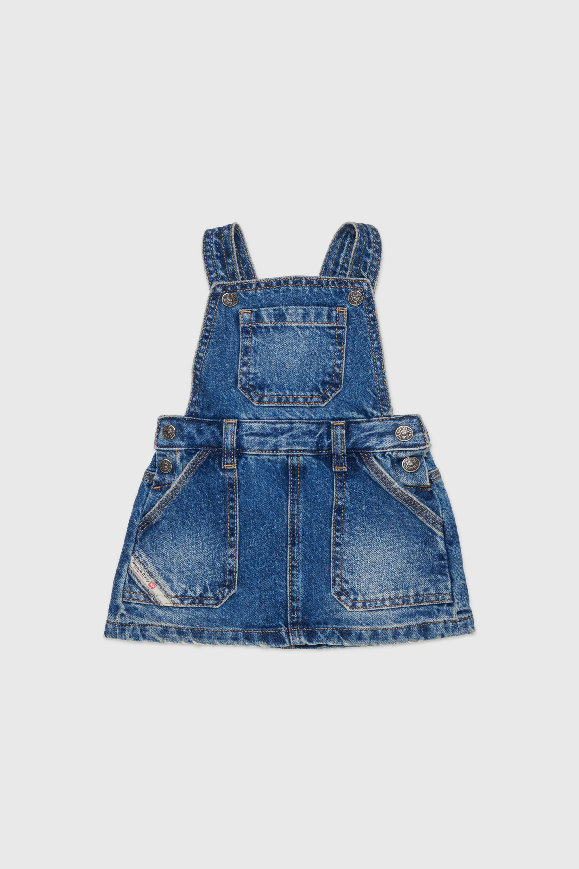 Diesel - JUMIB, Robe salopette en denim Femme in Bleu - 1