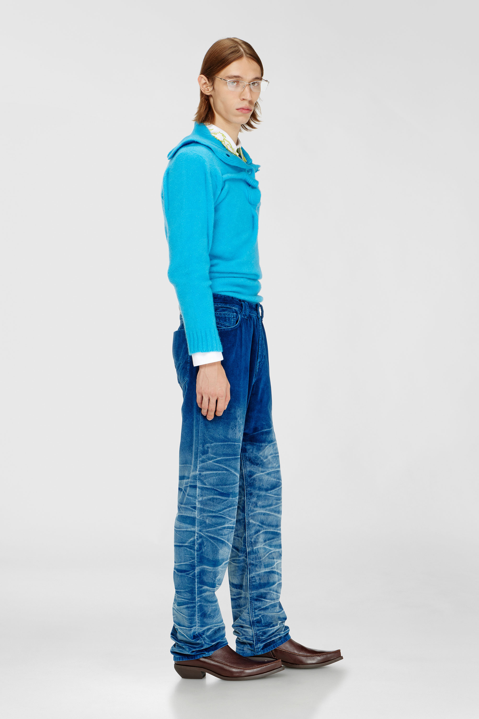 Diesel - Regular Jeans 1991 D-Voeed 003PF Homme, Bleu Fonc&eacute; - Image 2