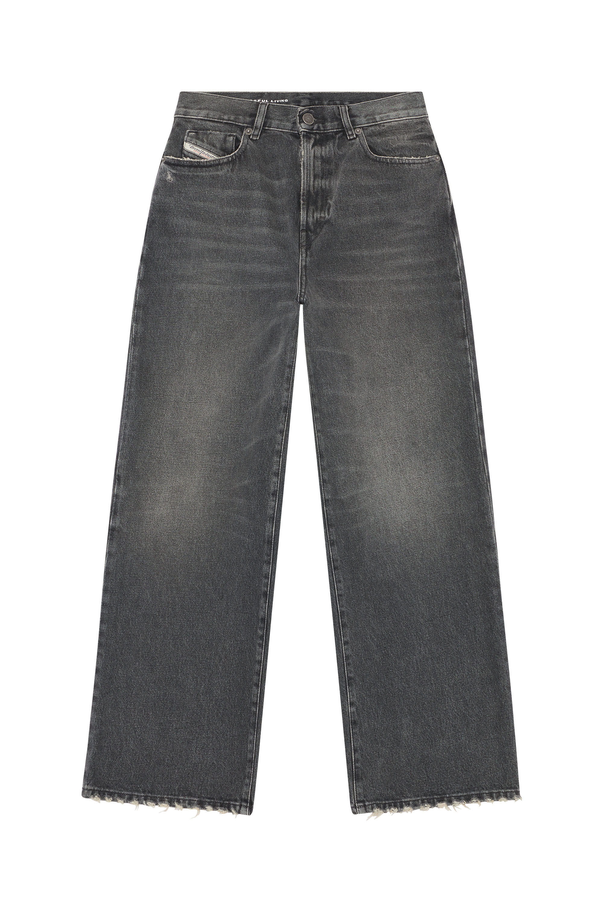 Diesel - 2000 007K8 Bootcut and Flare Jeans, Nero/Grigio scuro - Image 3