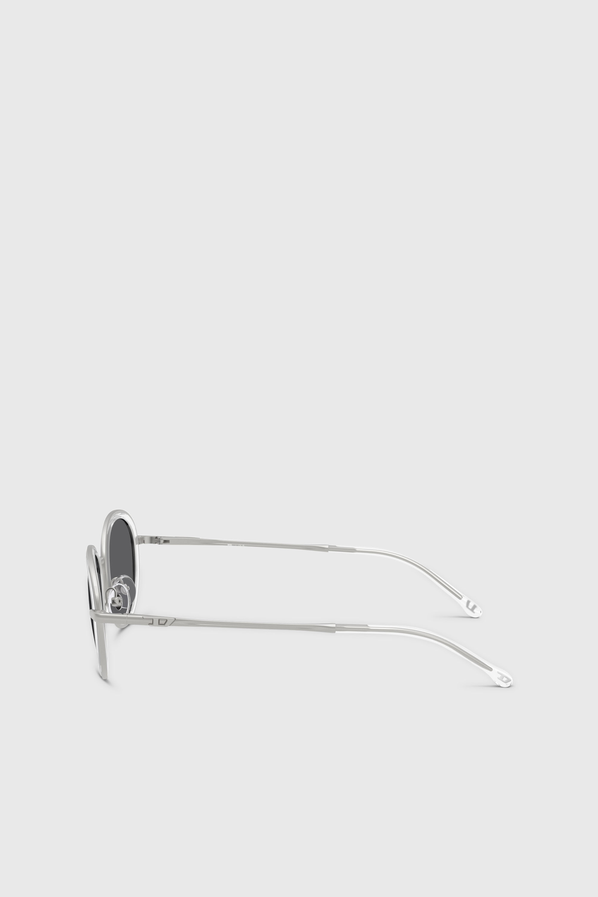 Diesel - 0DL1018, Unisex Ovale Sonnenbrillen in Wei&szlig; - 2