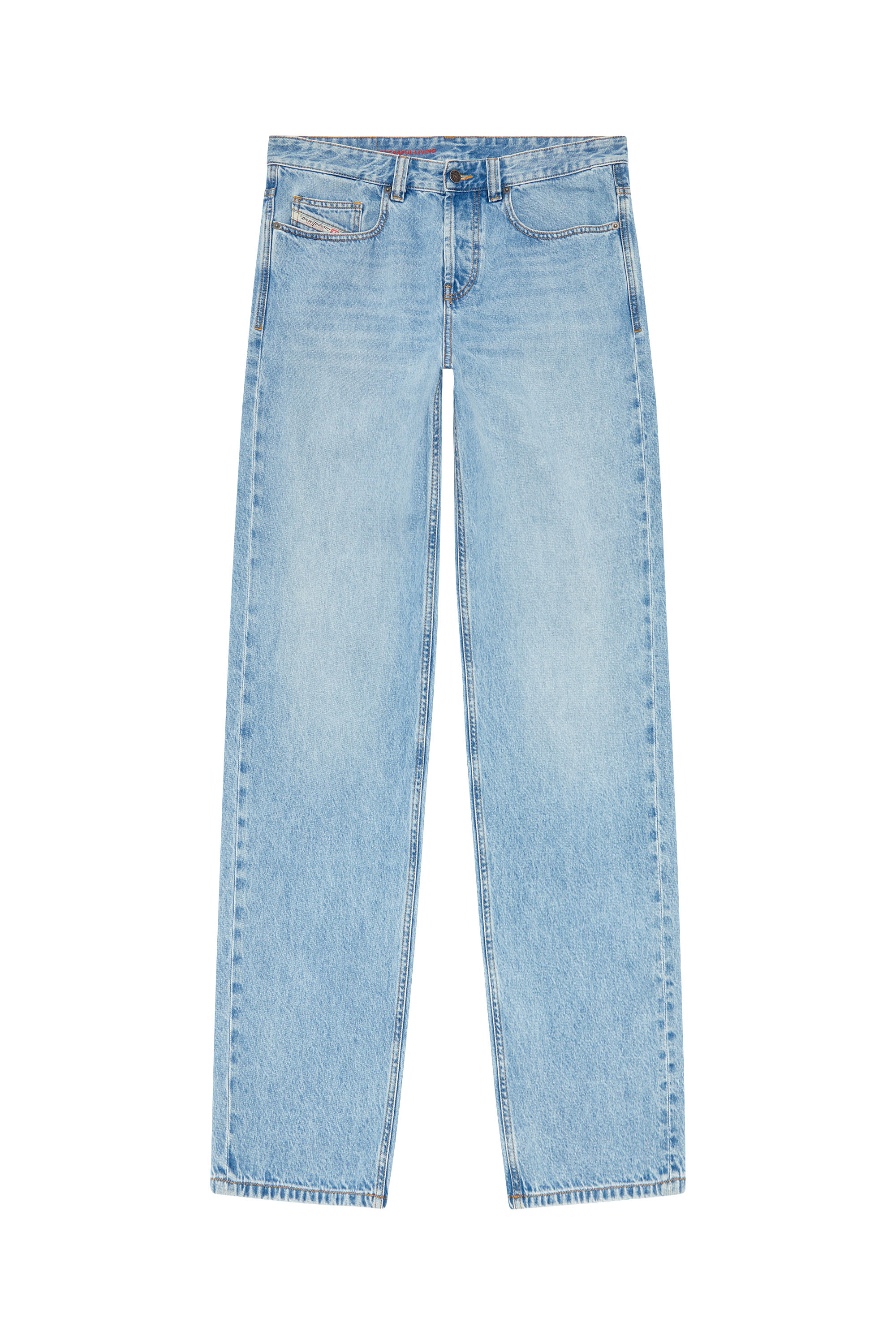 Diesel - Straight Jeans 2001 D-Macro 09I29, Blu Chiaro - Image 3
