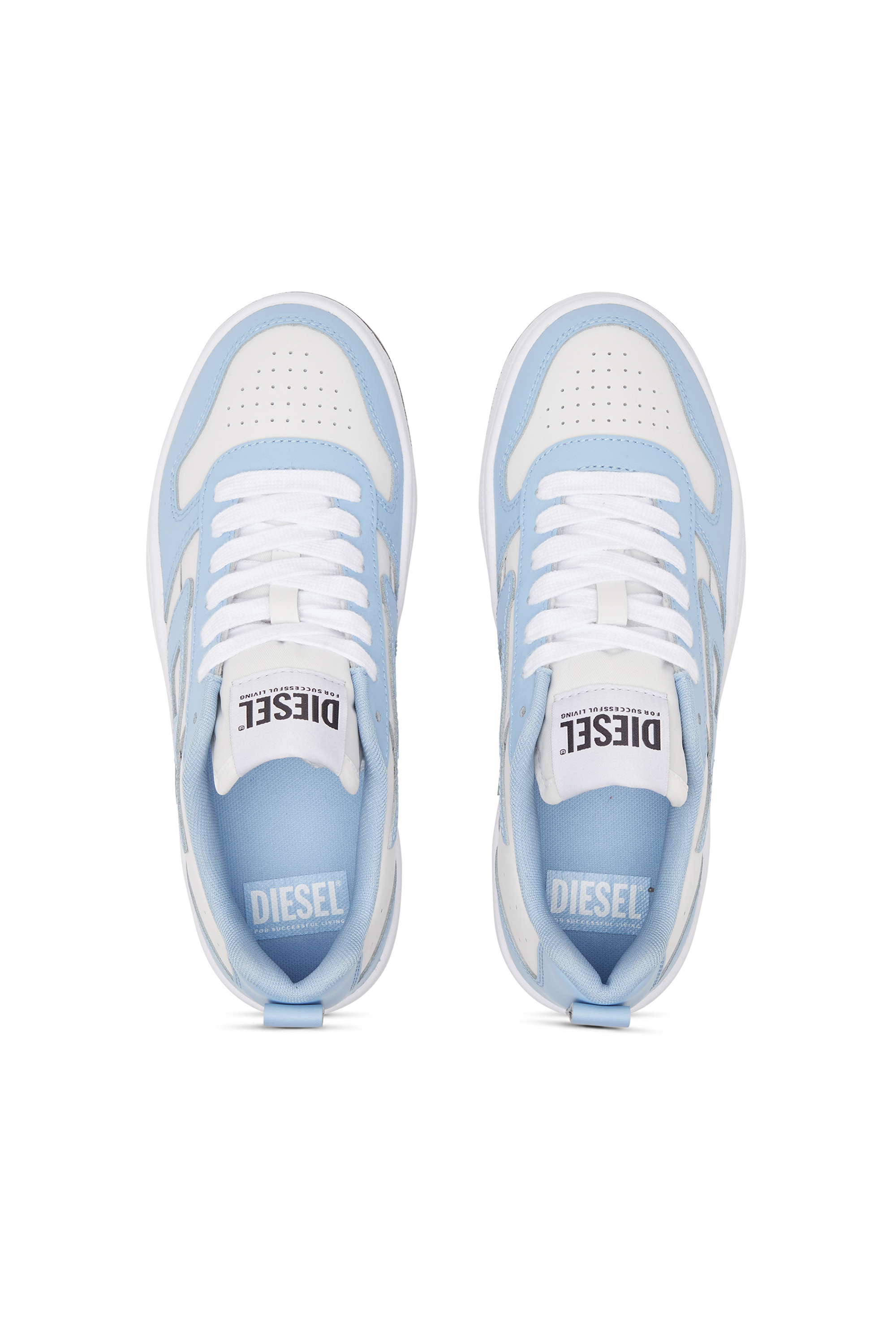Diesel - S-UKIYO V2 LOW W, Damen S-Ukiyo Low-Low Top-Sneakers aus Leder und Nylon in Bunt - Image 5