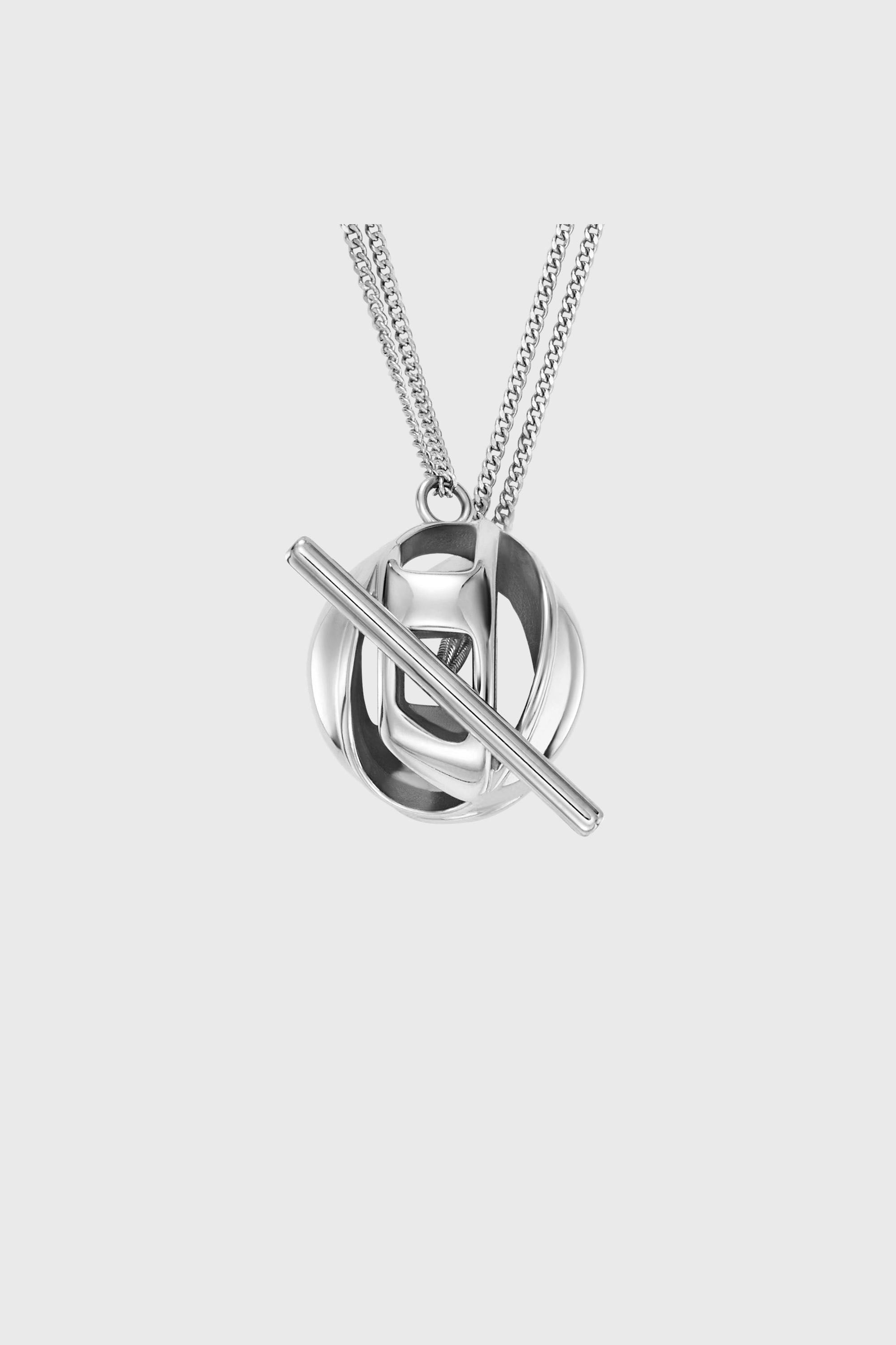 Diesel - DX1716040, Collier pendentif en acier inoxydable Mixte in Gris argent&eacute; - 2