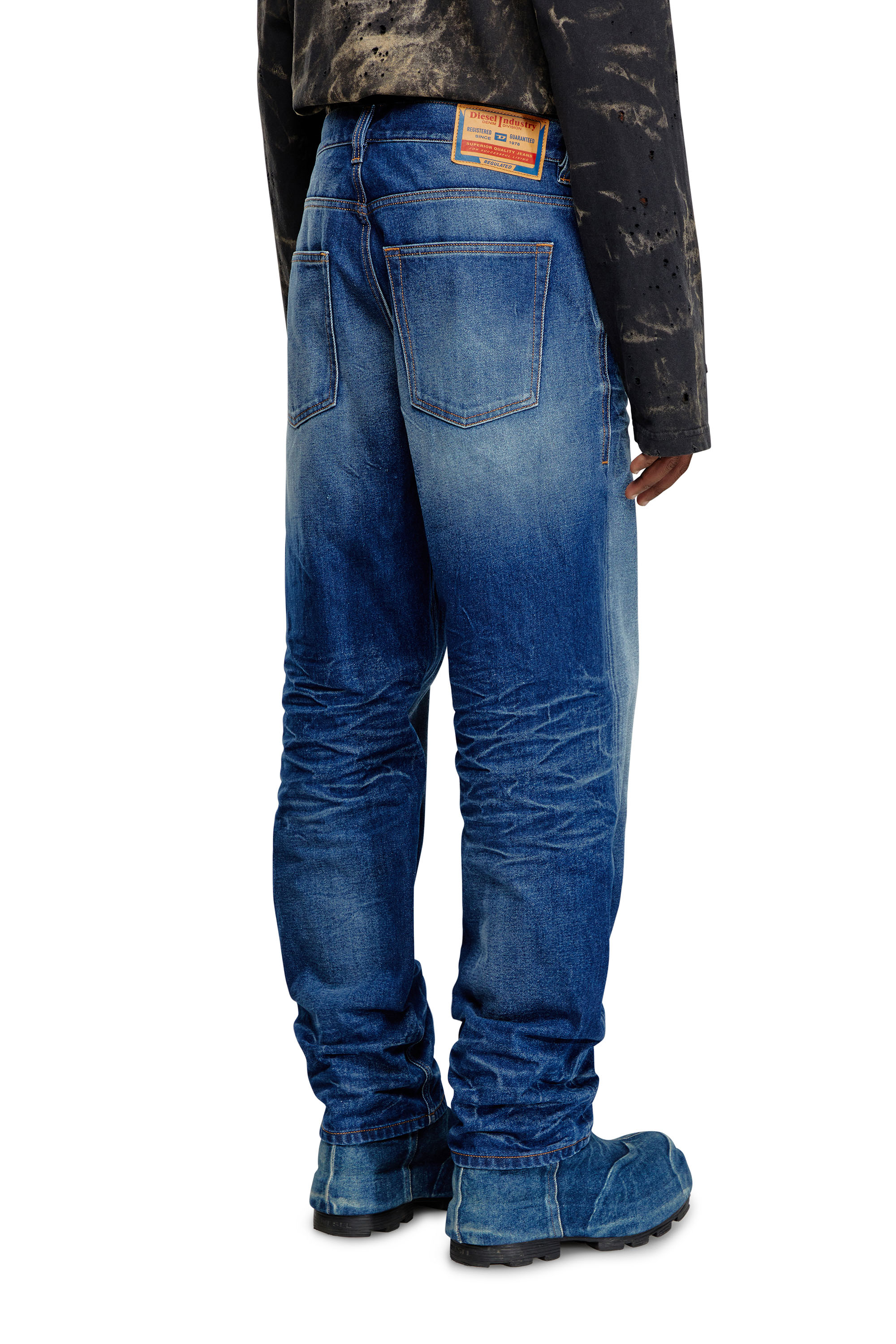 Diesel - Straight Jeans 2010 D-Macs 09I46, Bleu moyen - Image 2