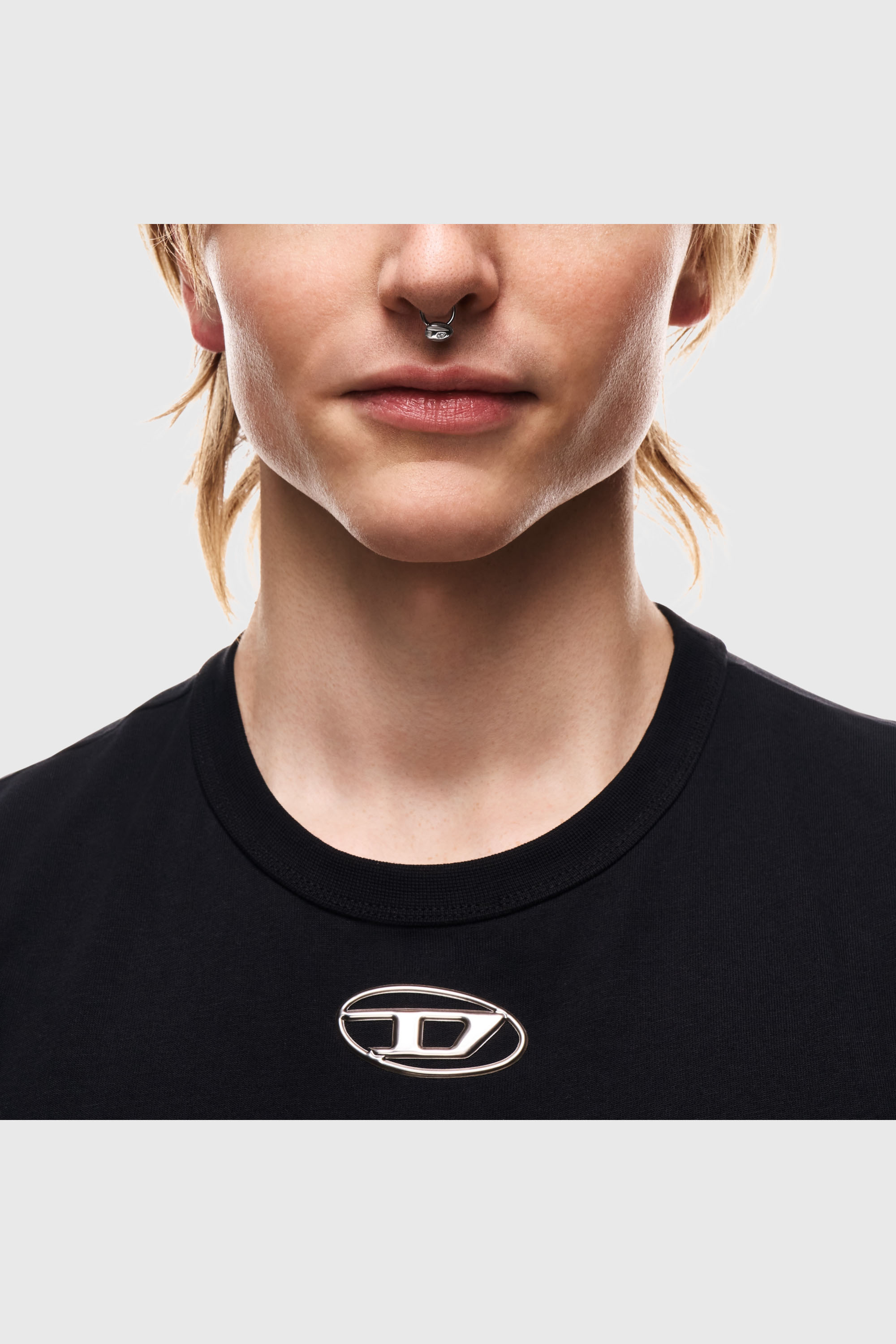 Diesel - DX1701040 JEWELLERY, Unisex Septum-Piercingschmuck aus Edelstahl in Silber - 5